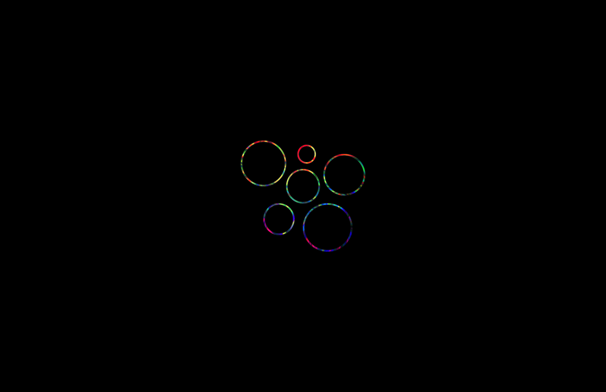 simple, minimalism, circle, black, colorful, HD Wallpaper