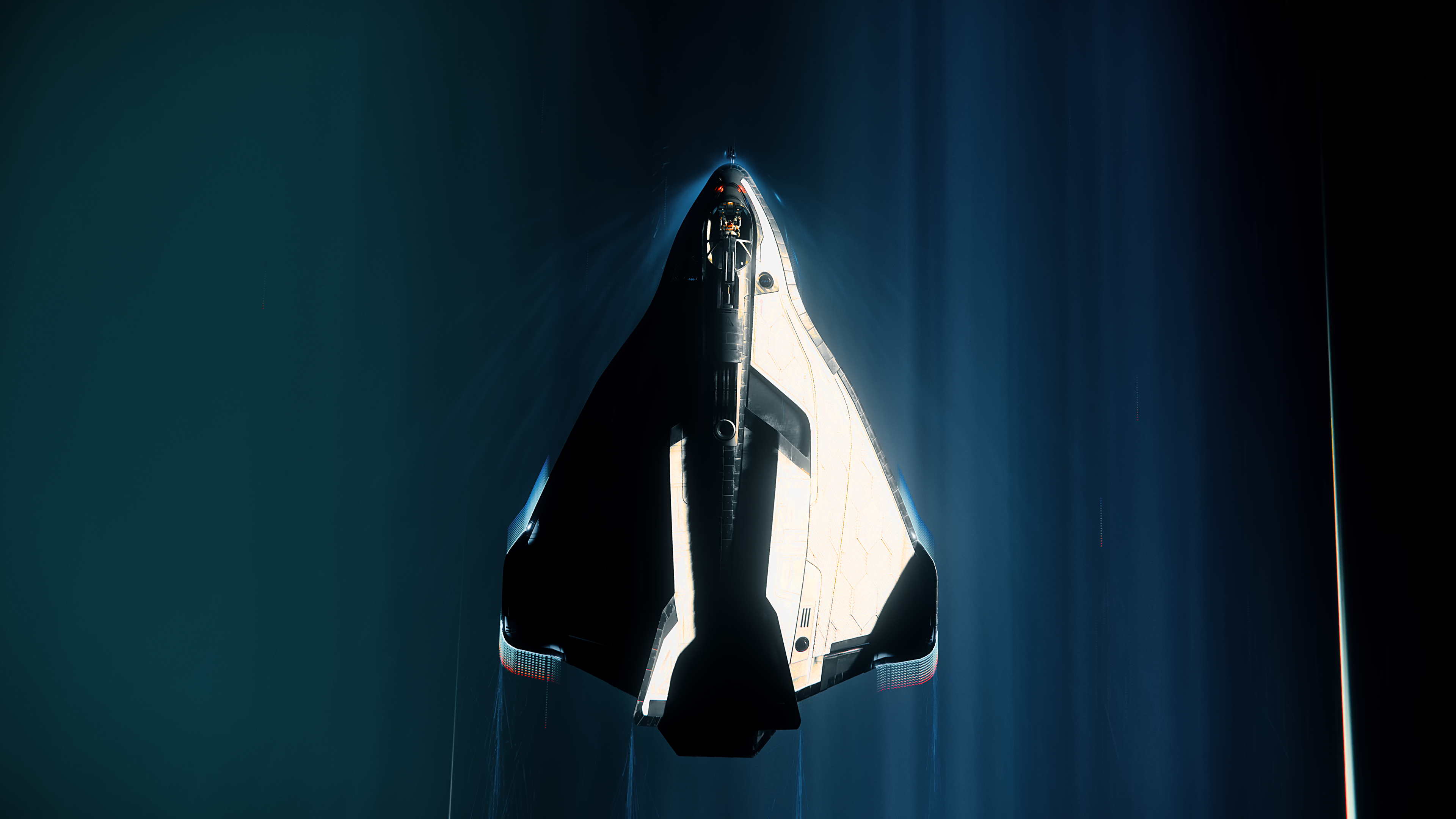 spaceship, space, science fiction, HD Wallpaper