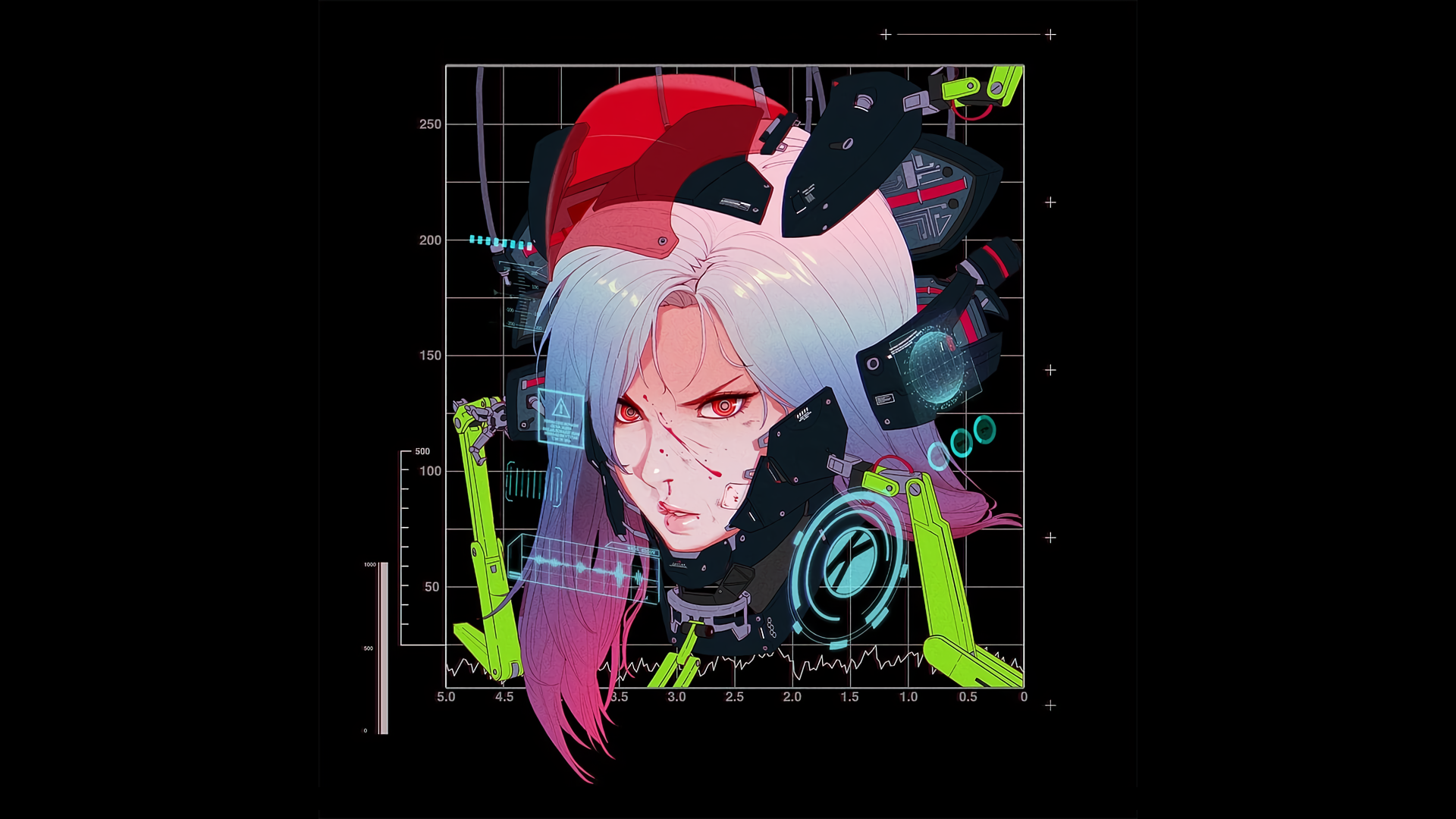 Black Tiger Sex Machine, TMRRW, cyberpunk, Gharliera, digital art, HD Wallpaper