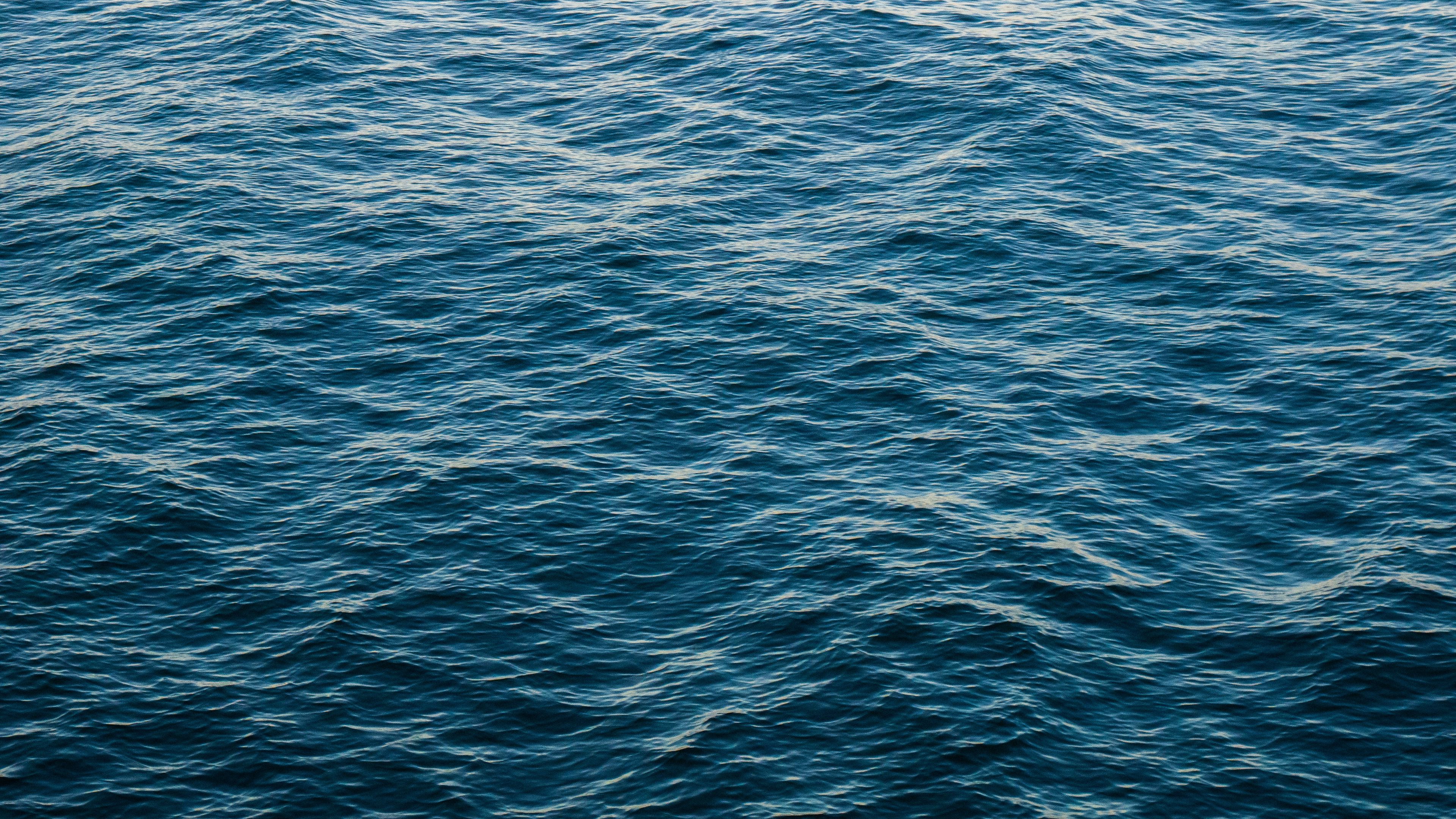 water, ripples, sea, waves, surface, shine, 4k, HD Wallpaper