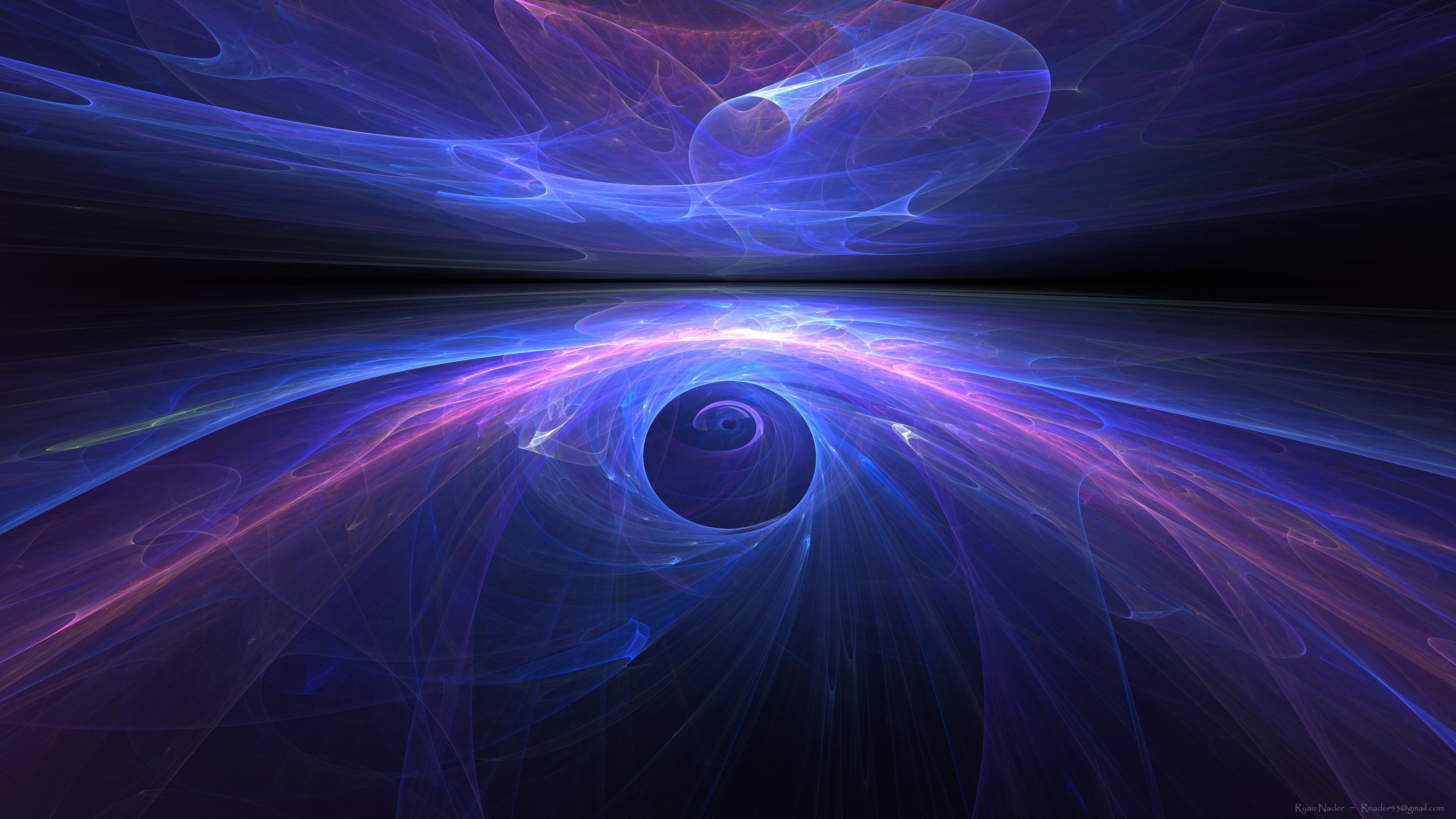 fractal, purple background, fractal flame, Apophysis, abstract, 3D fractal, Portal, HD Wallpaper