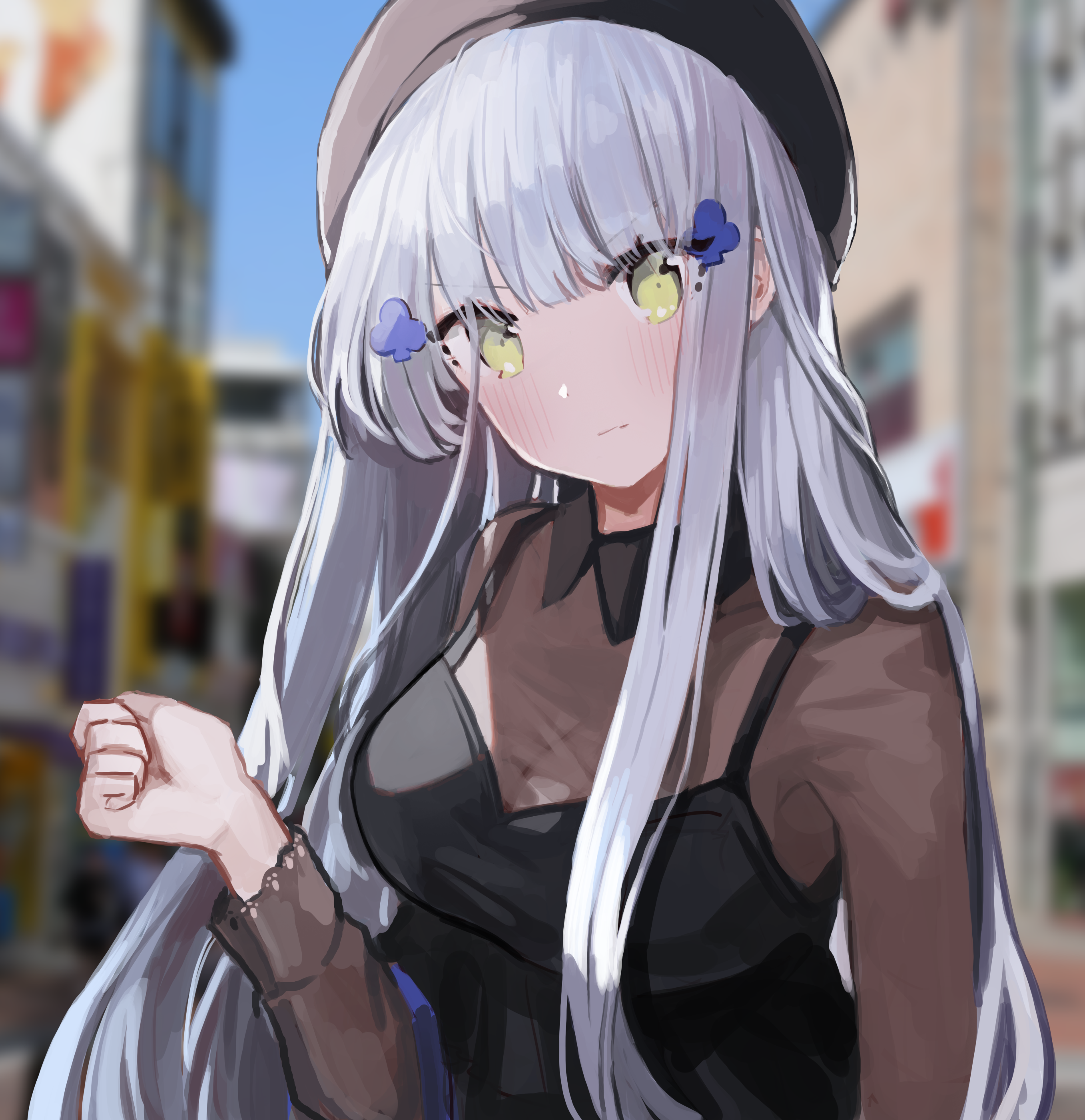anime, anime girls, digital art, artwork, 2D, portrait display, vertical, Girls Frontline, HK416 (Girls Frontline), HD Wallpaper