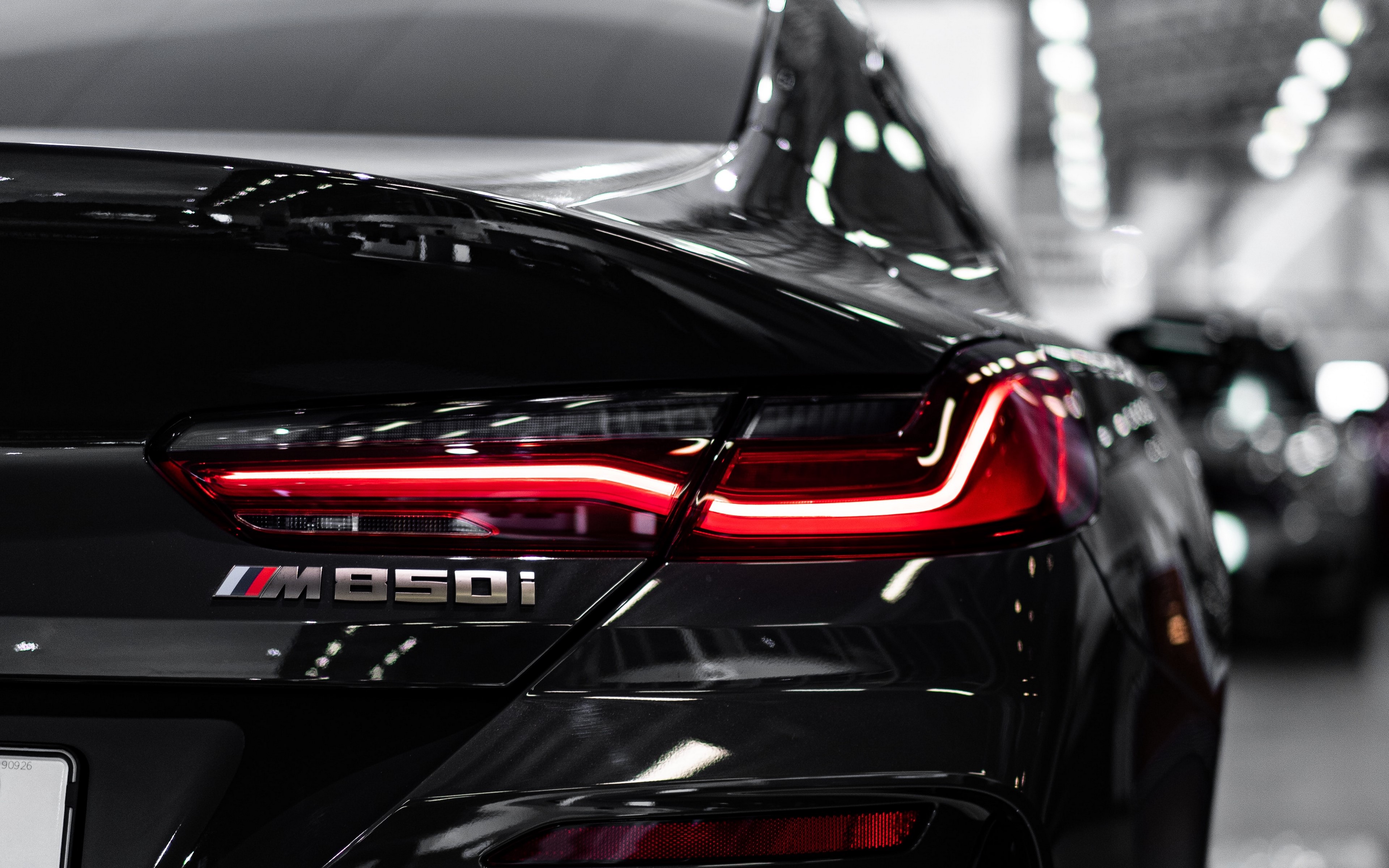 BMW, car, rear view, vehicle, BMW 8 series, BMW G14/G15/G16, closeup, taillights, HD Wallpaper