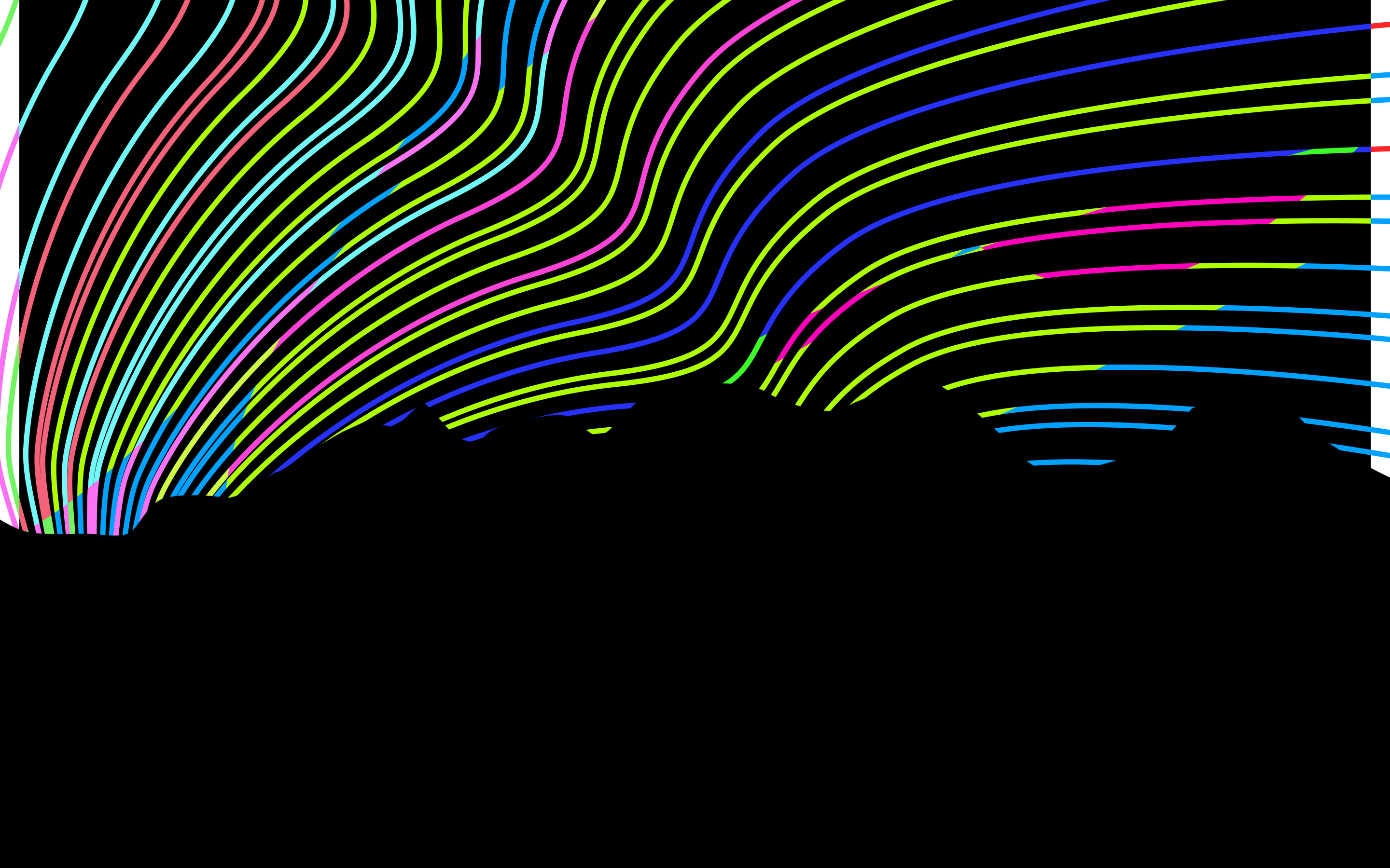 minimalism, digital art, aurorae, artwork, HD Wallpaper