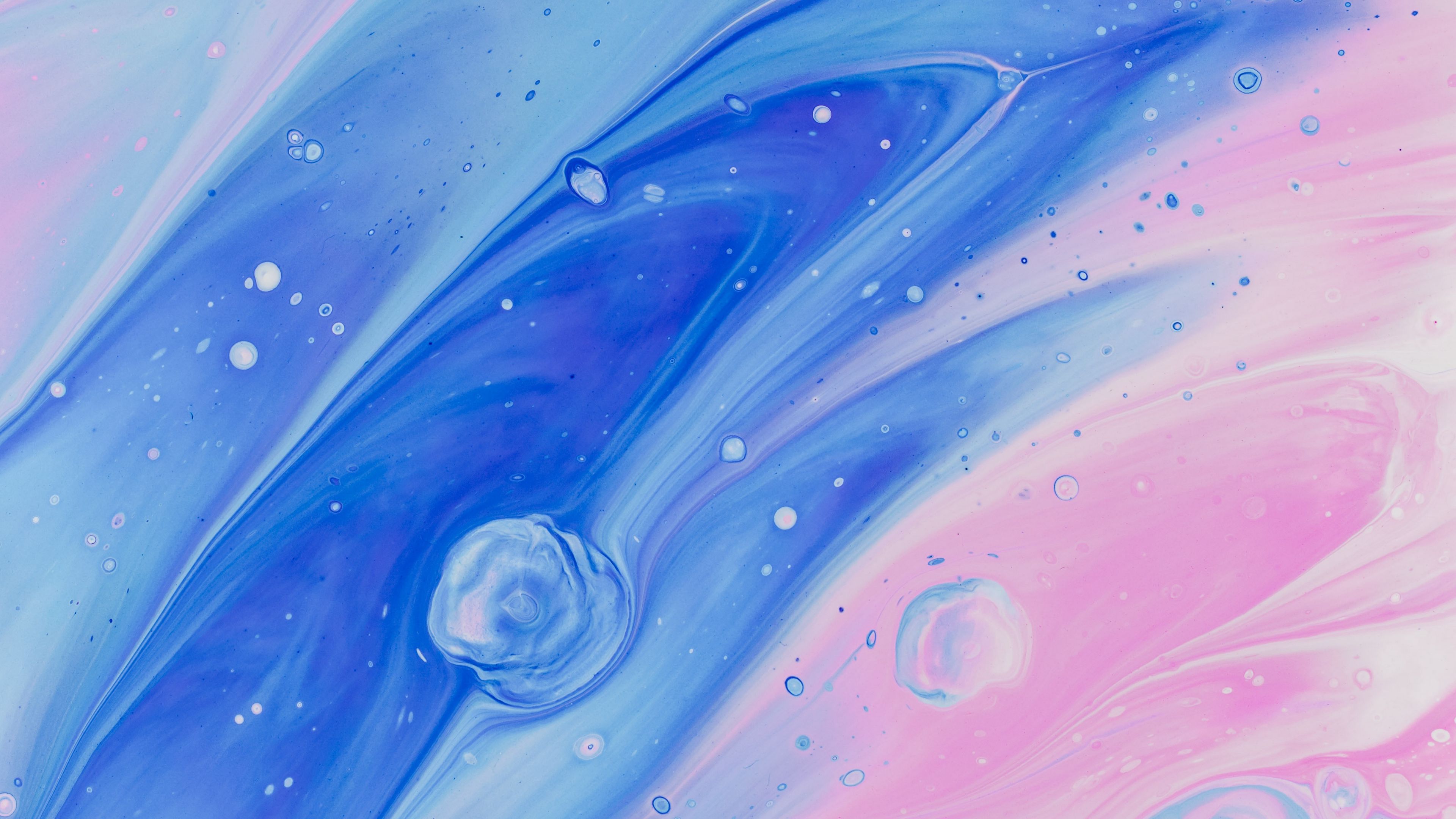 lines, stains, pink, blue, bright, 4k, HD Wallpaper