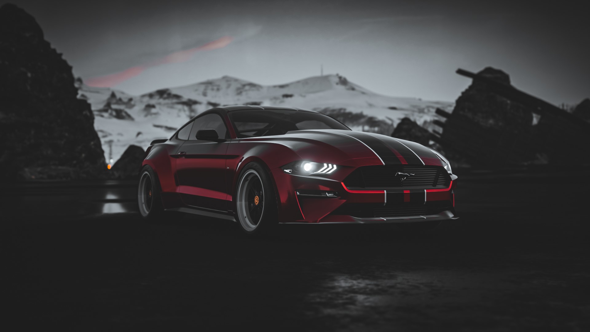 Ford Mustang, DeBerti Design, Ford, car, video games, Forza Horizon 4, HD Wallpaper