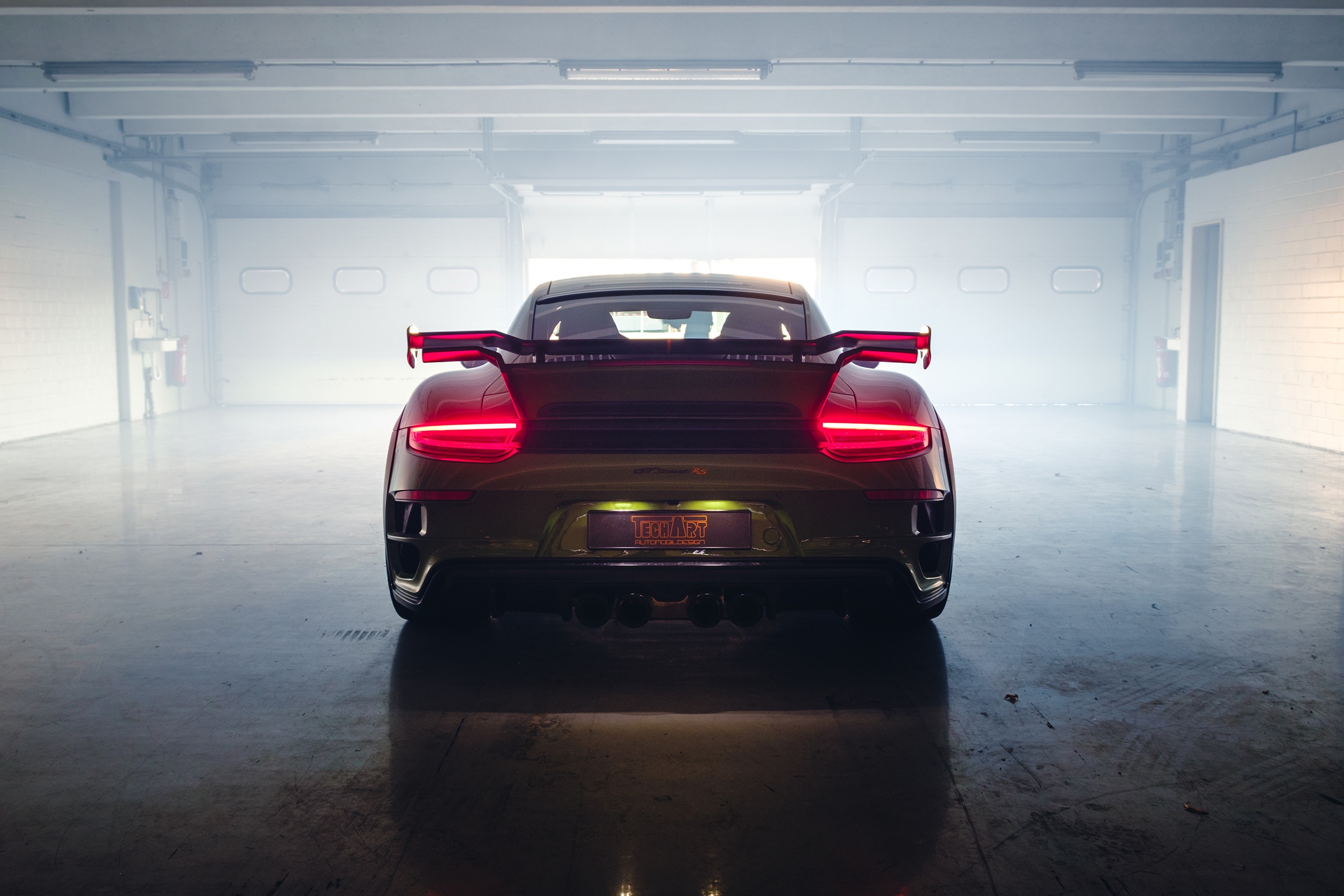 Porsche 911 Turbo, Porsche 911, sports car, rear view, HD Wallpaper