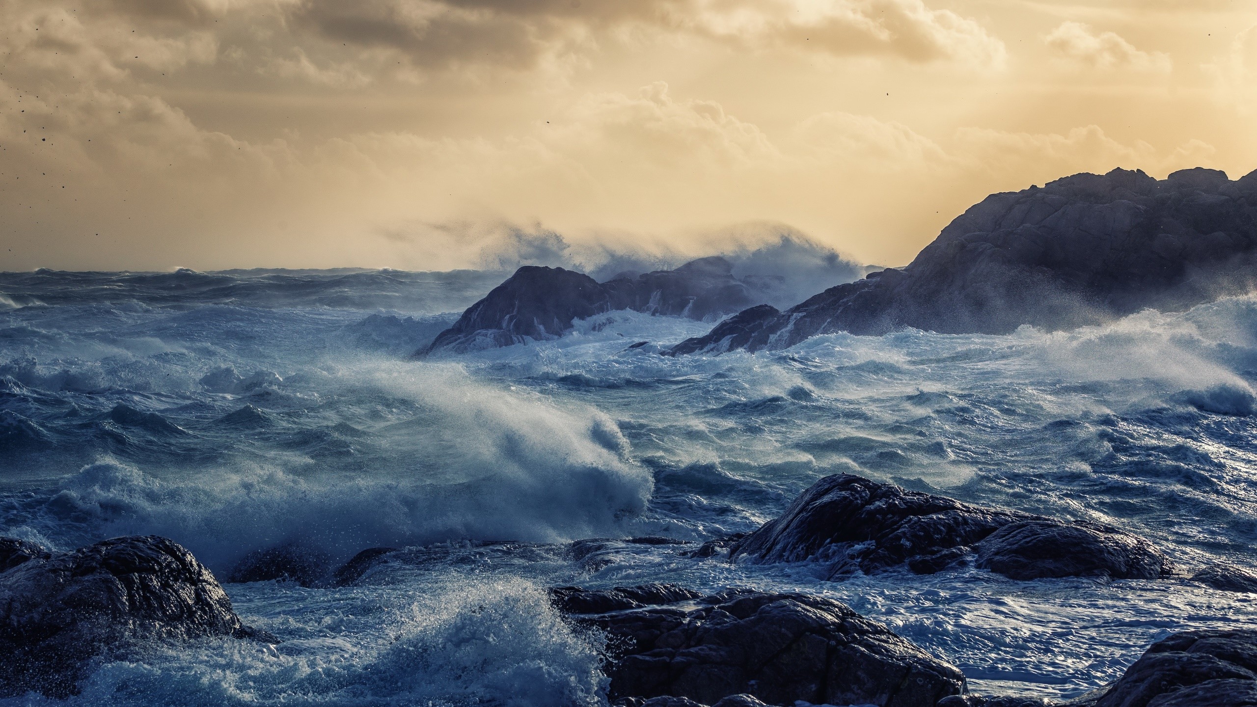 coast, water, sky, nature, sea, HD Wallpaper