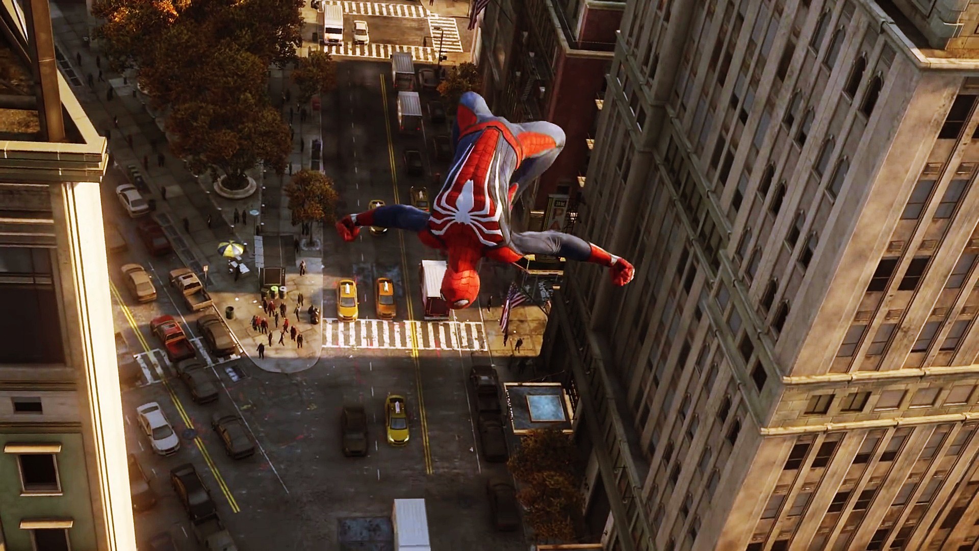 Spider-Man, video games, Marvel Cinematic Universe, spider, spider webs, high angle, HD Wallpaper