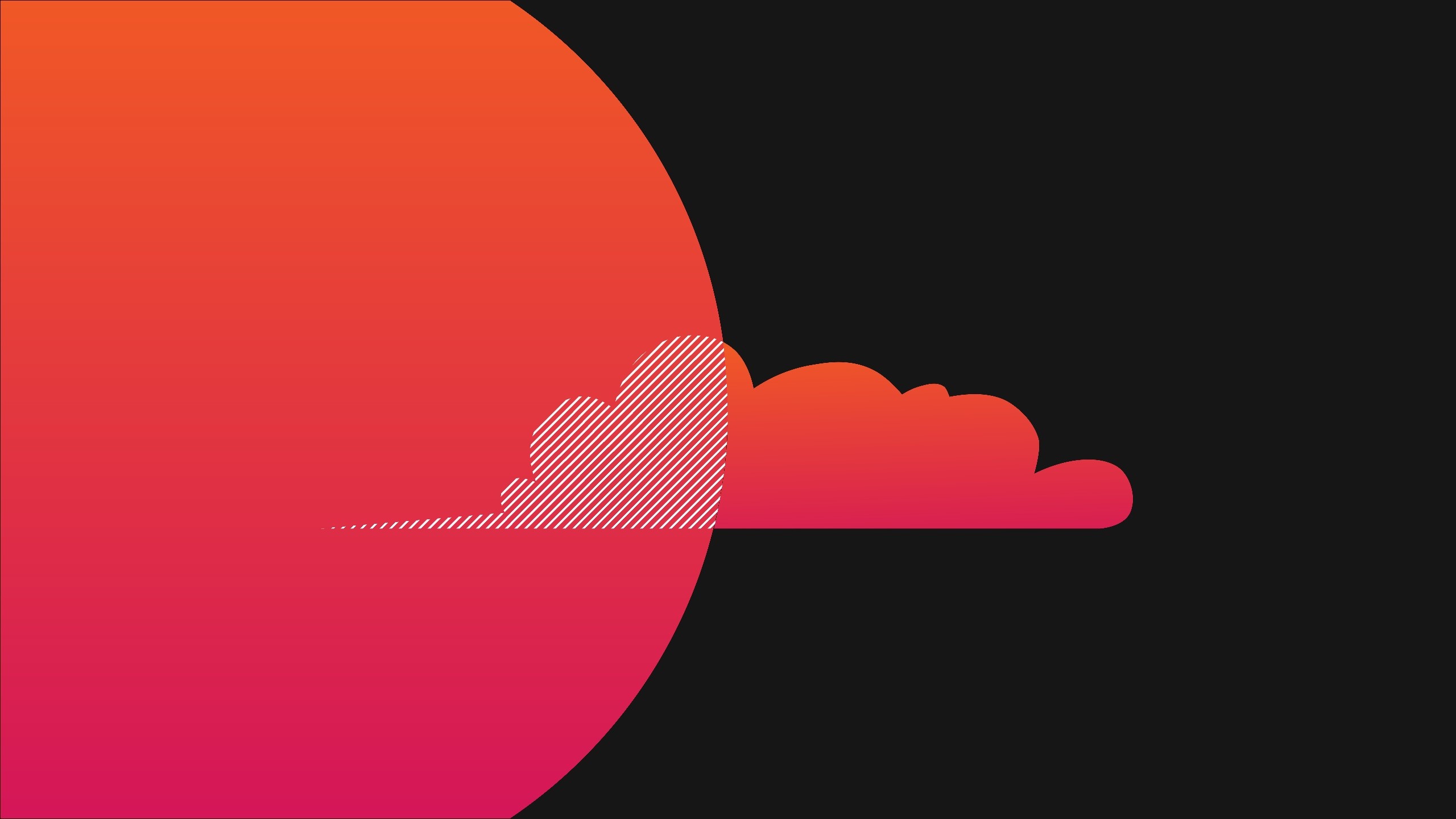 minimalism, nature, Sun, clouds, artwork, HD Wallpaper