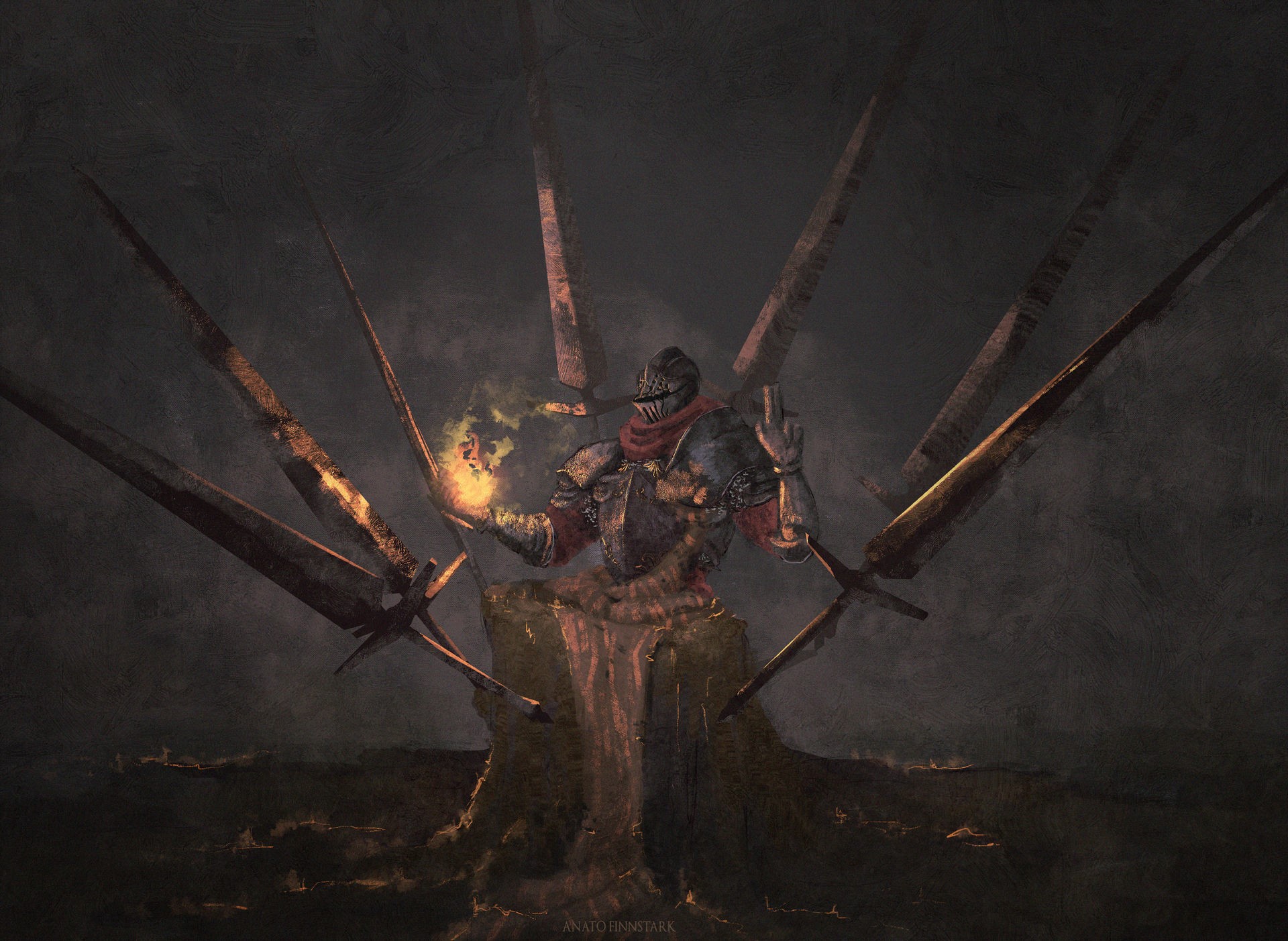 artwork, fantasy art, Anato Finnstark, Dark Souls, dark souls 3, Dark Souls III, HD Wallpaper