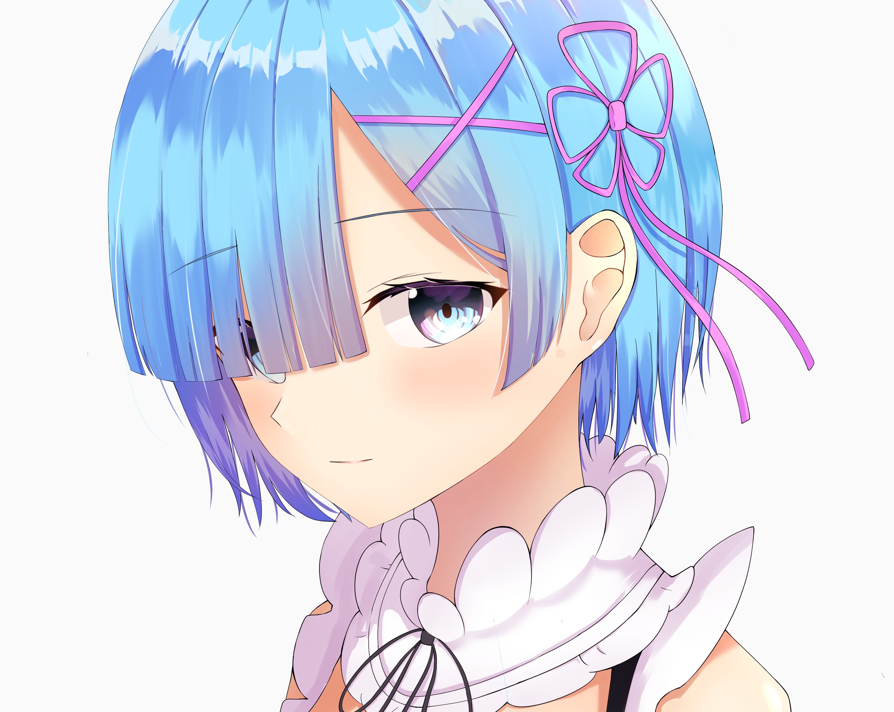 Rem (Re: Zero), Re:Zero Kara Hajimeru Isekai Seikatsu, blue hair, anime, HD Wallpaper