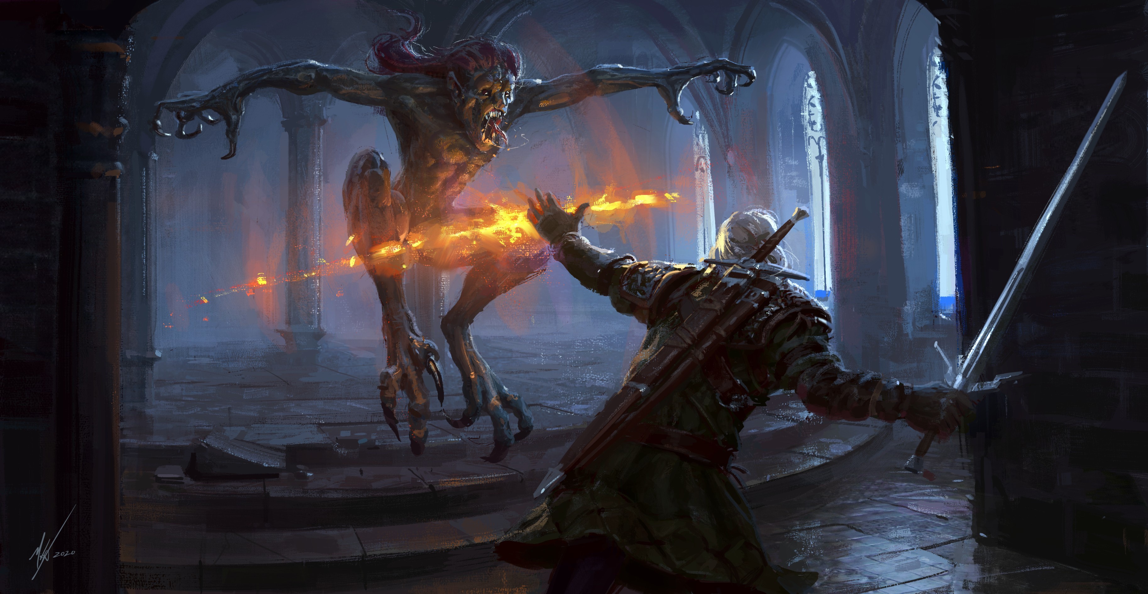 Michal Kus, The Witcher 3: Wild Hunt, Geralt of Rivia, The Witcher, HD Wallpaper