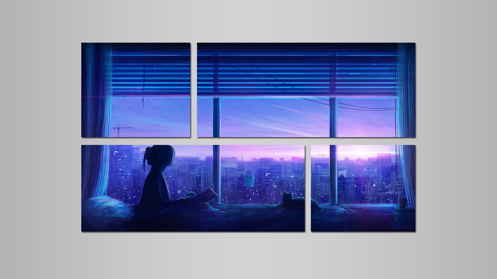 alone, dark, digital art, Asian, HD Wallpaper