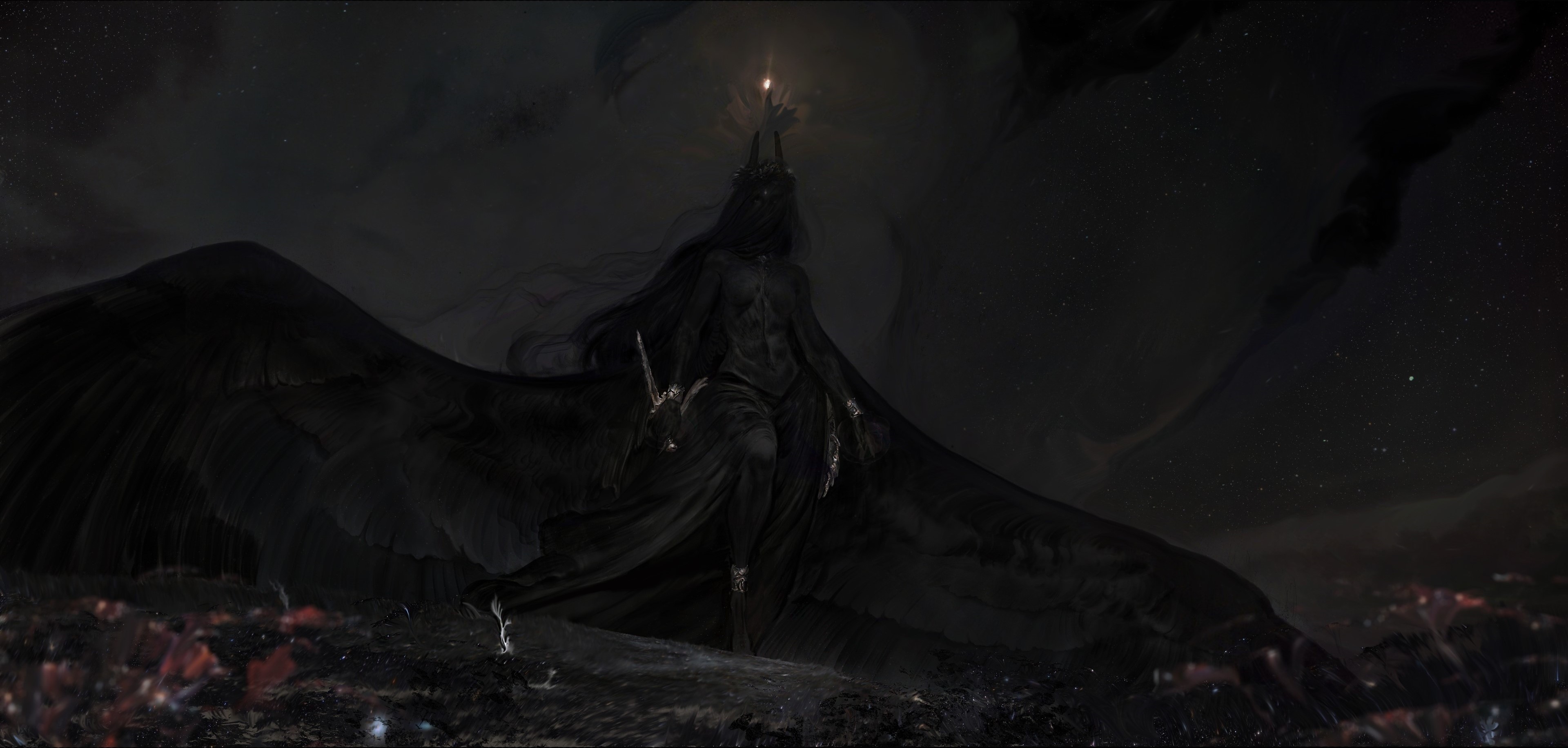 fantasy art, artwork, dark, HD Wallpaper