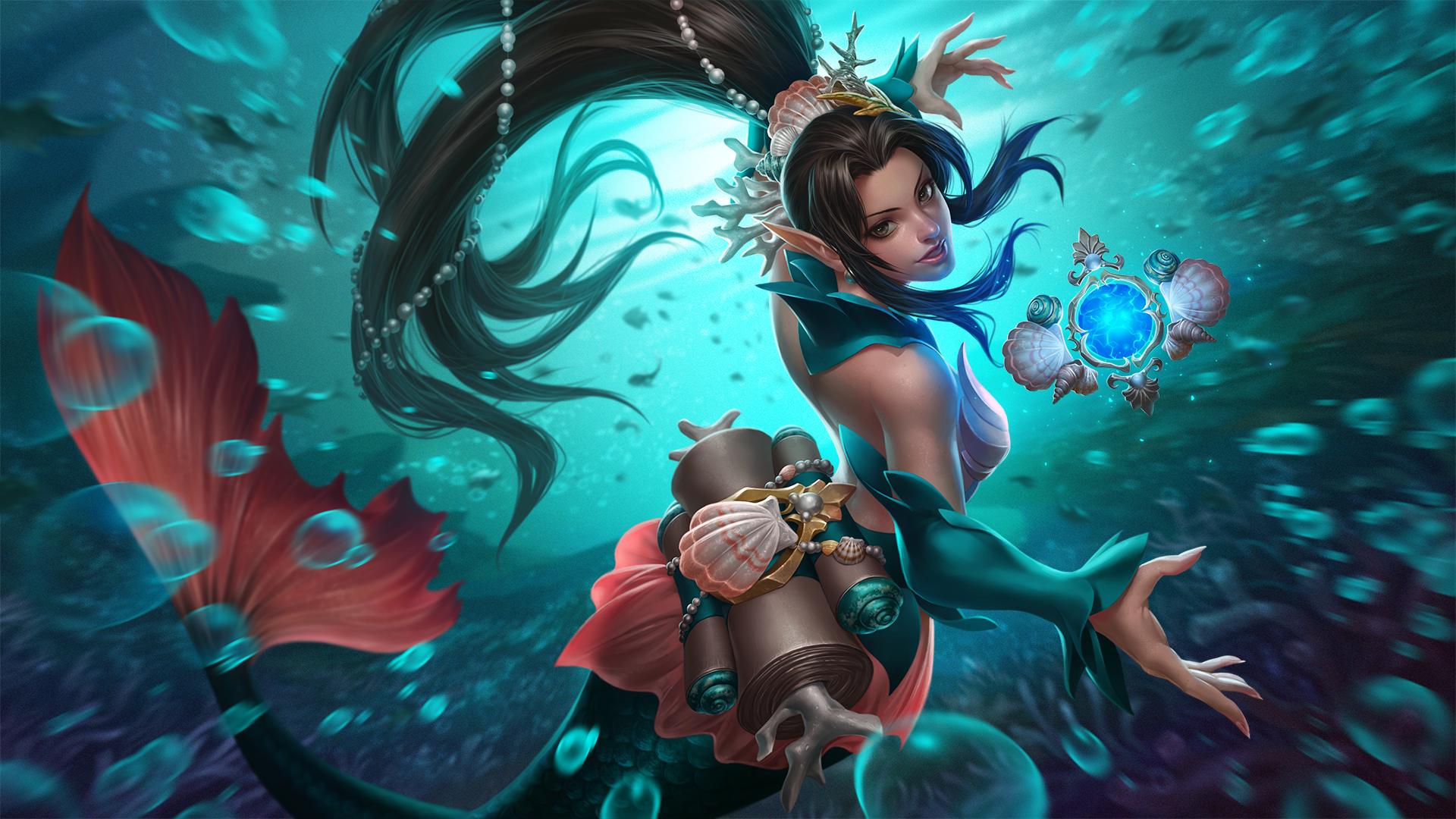 Paladins: Champions of the Realm, Ying (Paladins), mermaids, HD Wallpaper