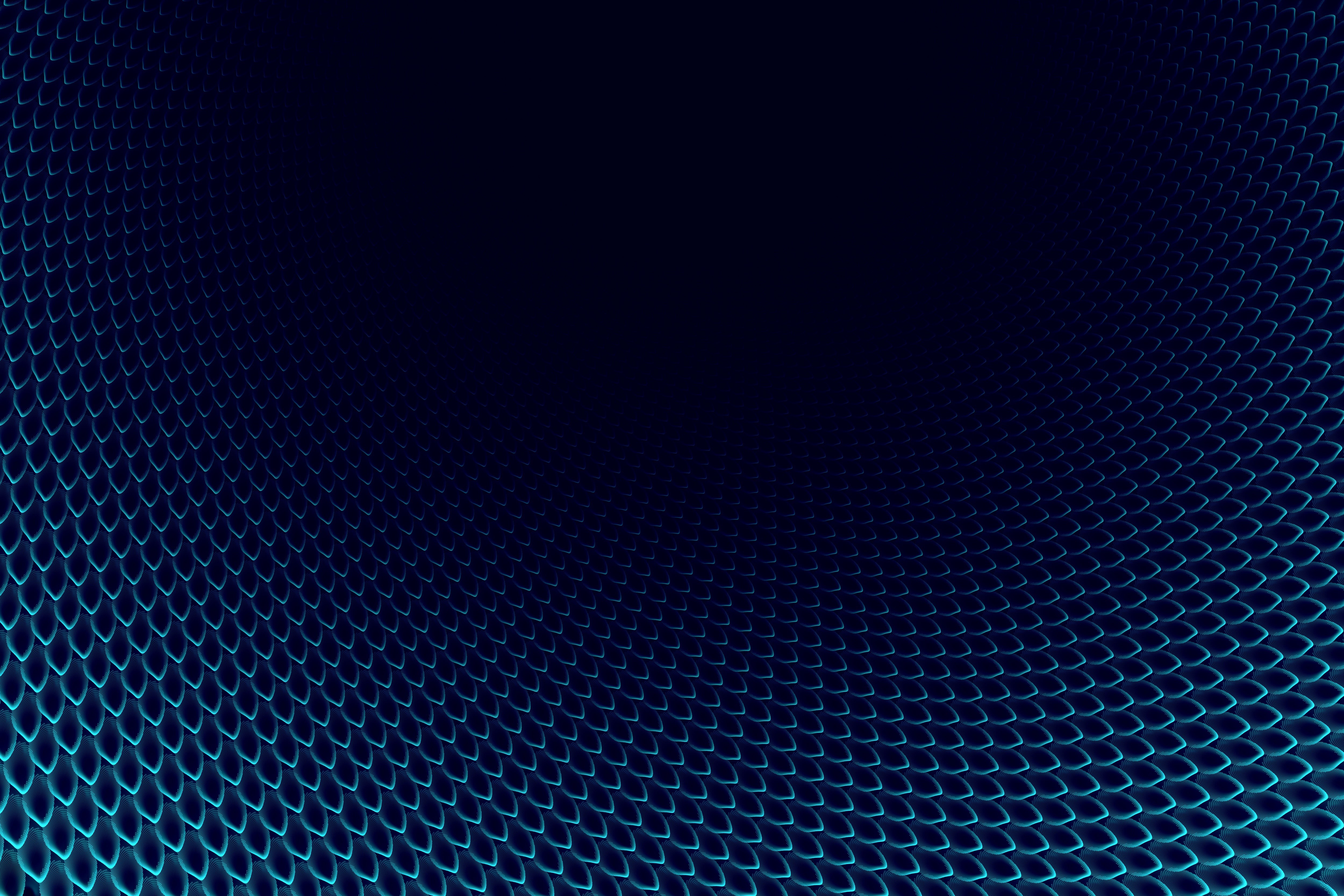 abstract, scales, digital art, texture, blue, HD Wallpaper