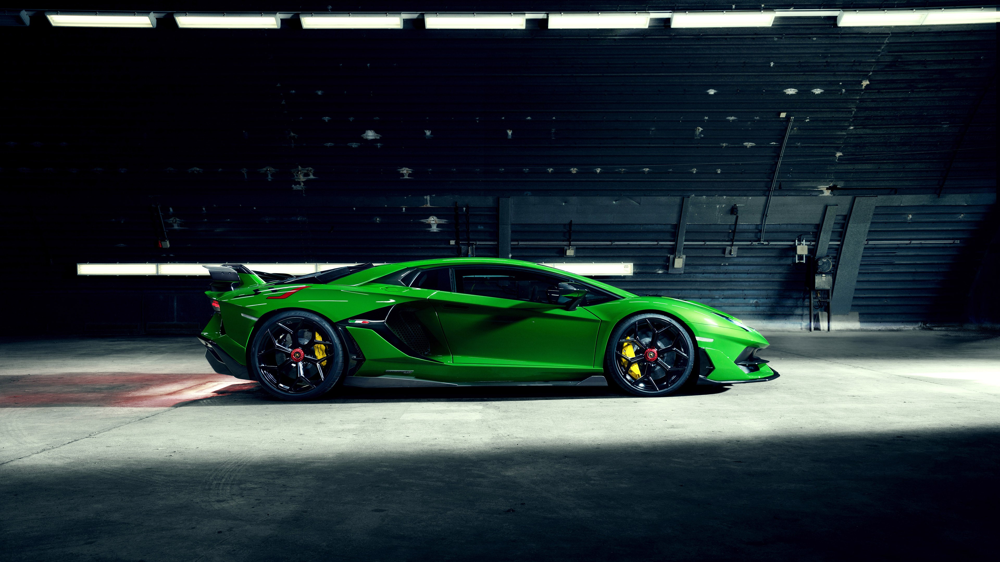 Lamborghini Aventador SVJ, car, vehicle, supercars, hangar, Novitec, HD Wallpaper