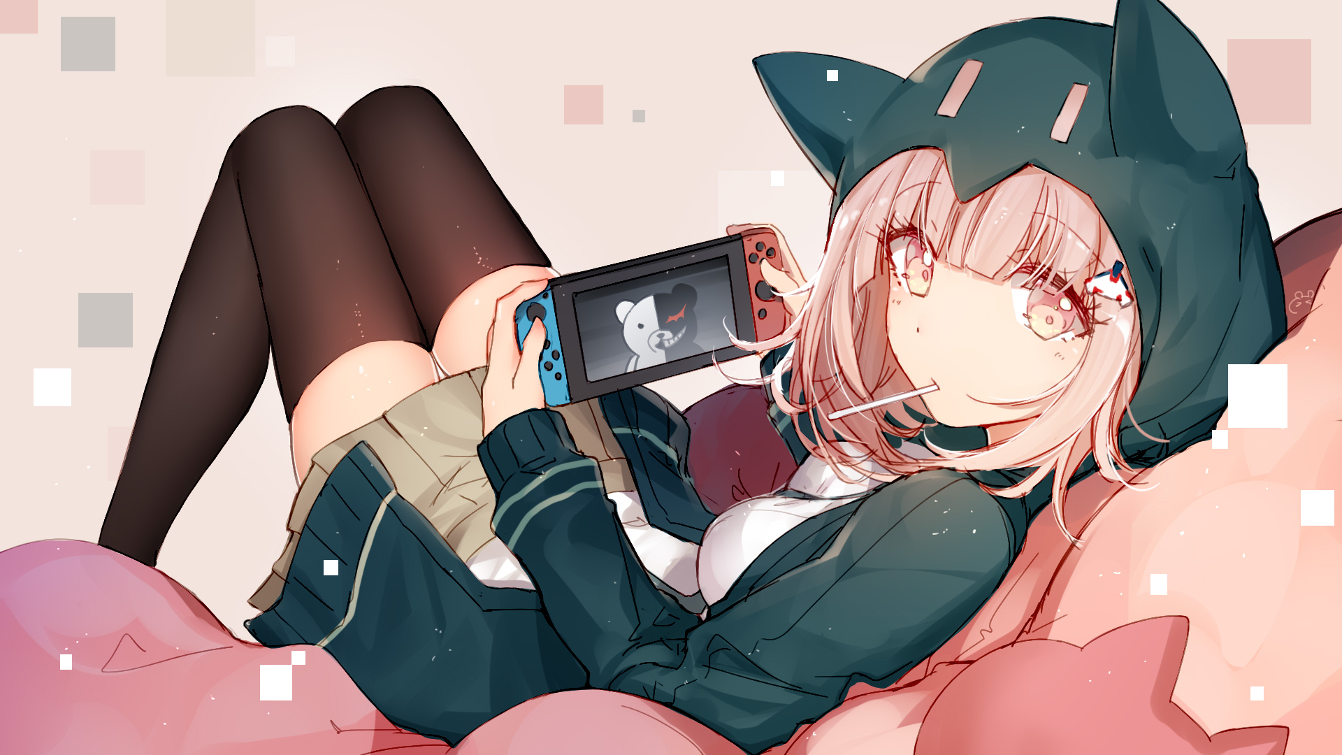 anime girls, anime, Danganronpa 2, Nintendo Switch, HD Wallpaper