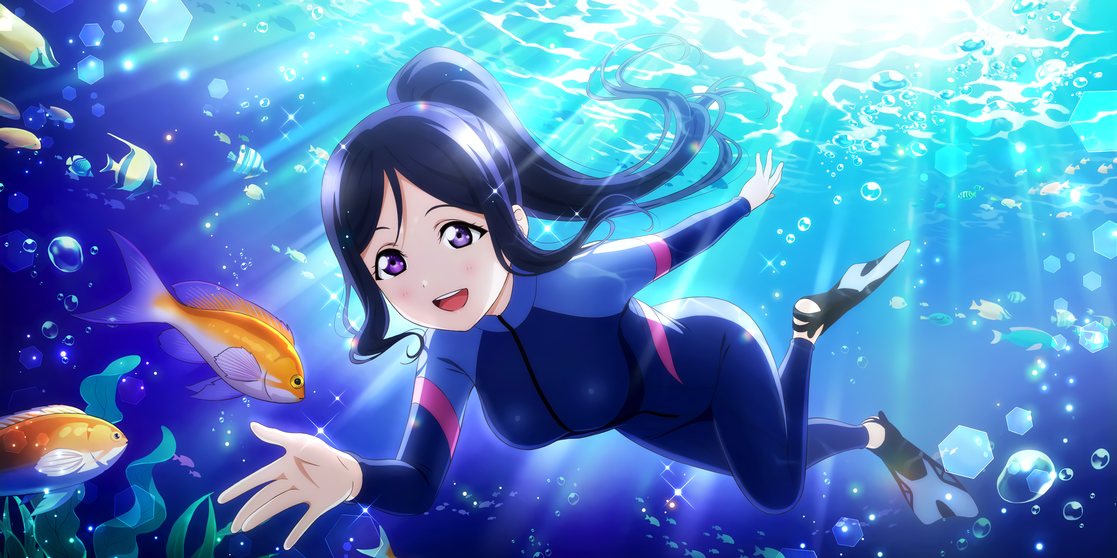Love Live Series, Love Live!, Love Live! Sunshine, anime girls, Matsuura Kanan, HD Wallpaper