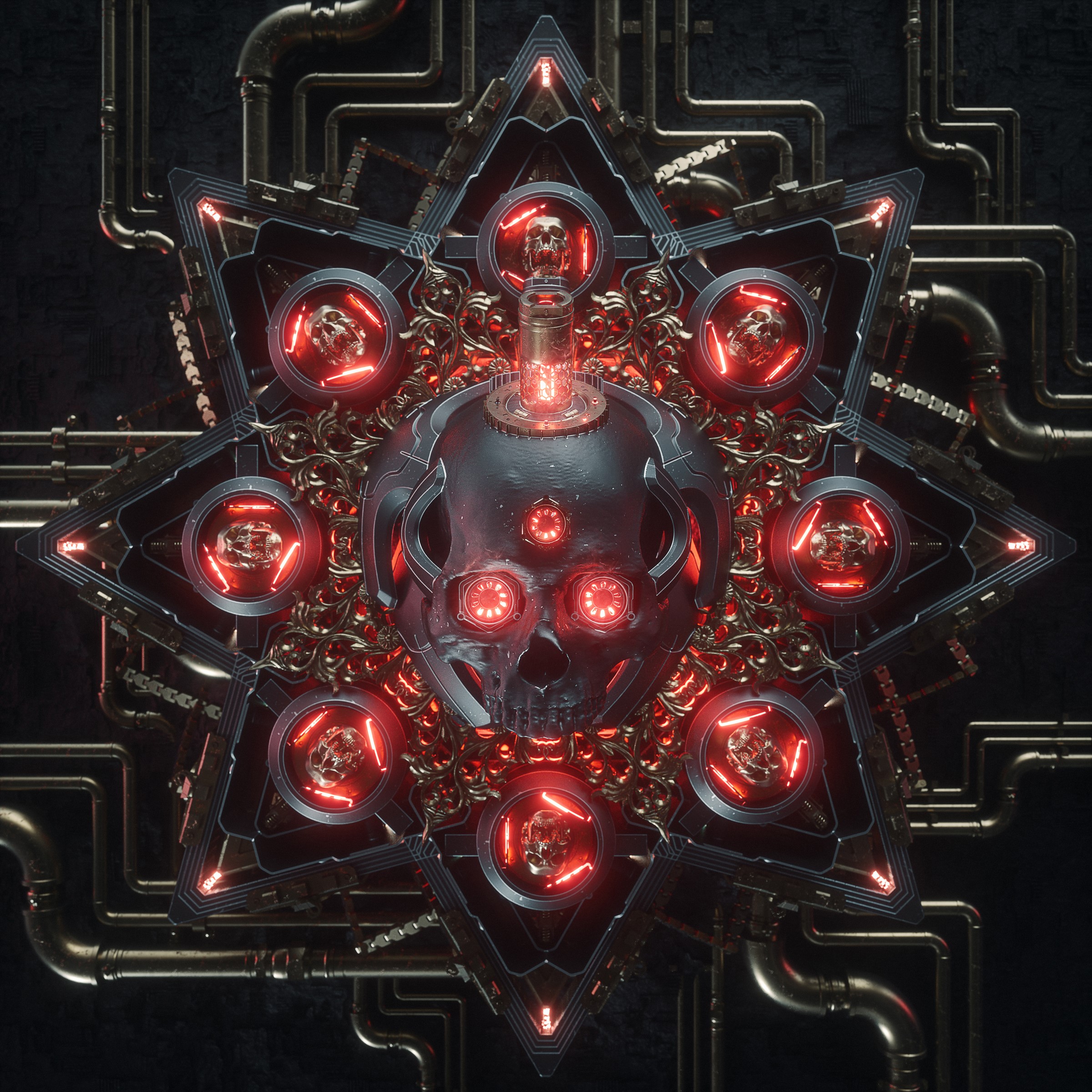 billelis, dark, religion, death, skull, red, HD Wallpaper