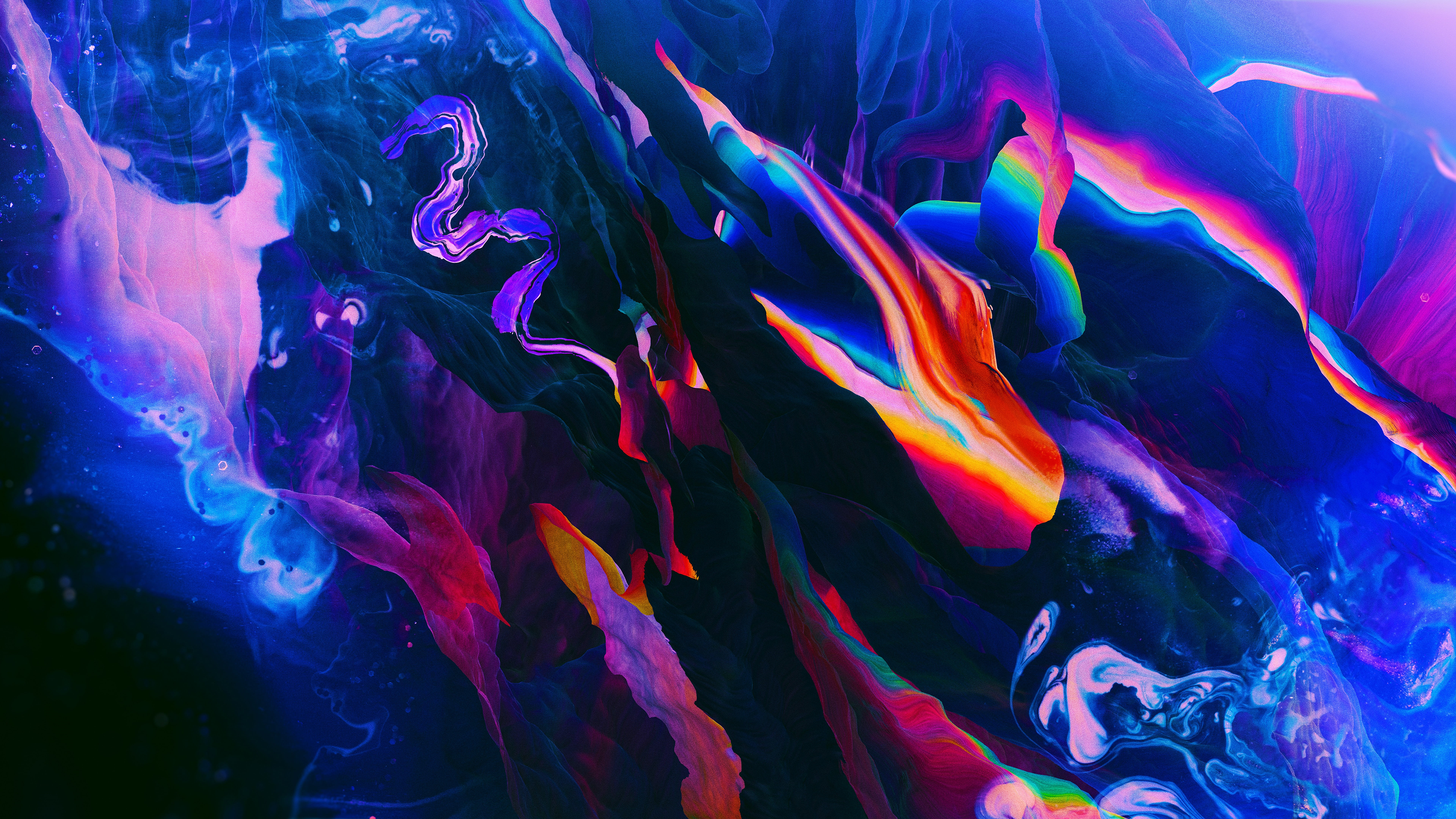 abstract, colorful, digital art, HD Wallpaper