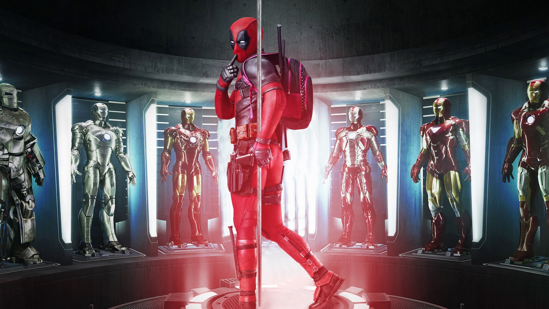 Deadpool, Iron Man, Marvel Comics, MCU, Marvel Cinematic Universe, humor, HD Wallpaper