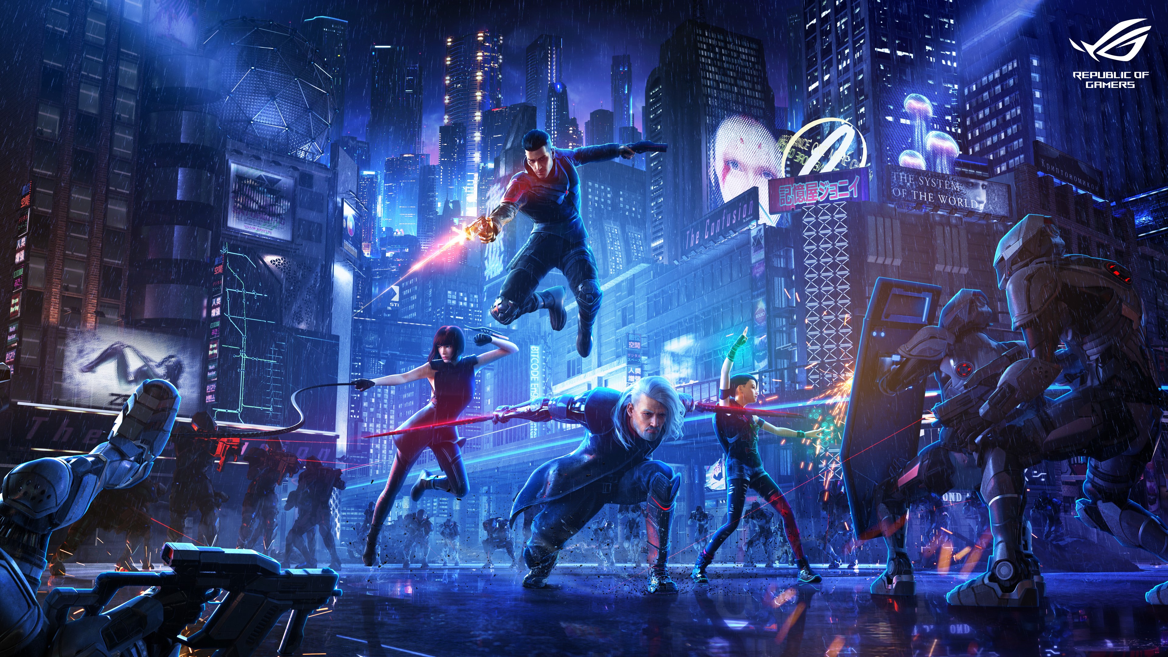 Republic of Gamers, ASUS, digital art, video game art, video games, HD Wallpaper