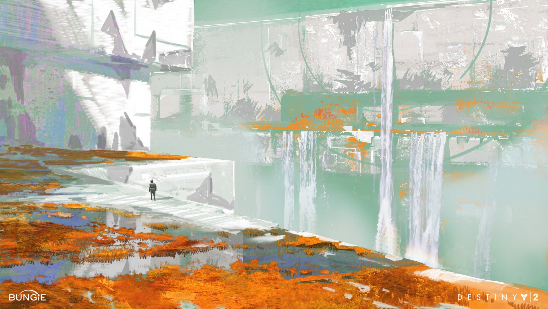 Destiny 2 (video game), video games, science fiction, Video Game Landscape, HD Wallpaper