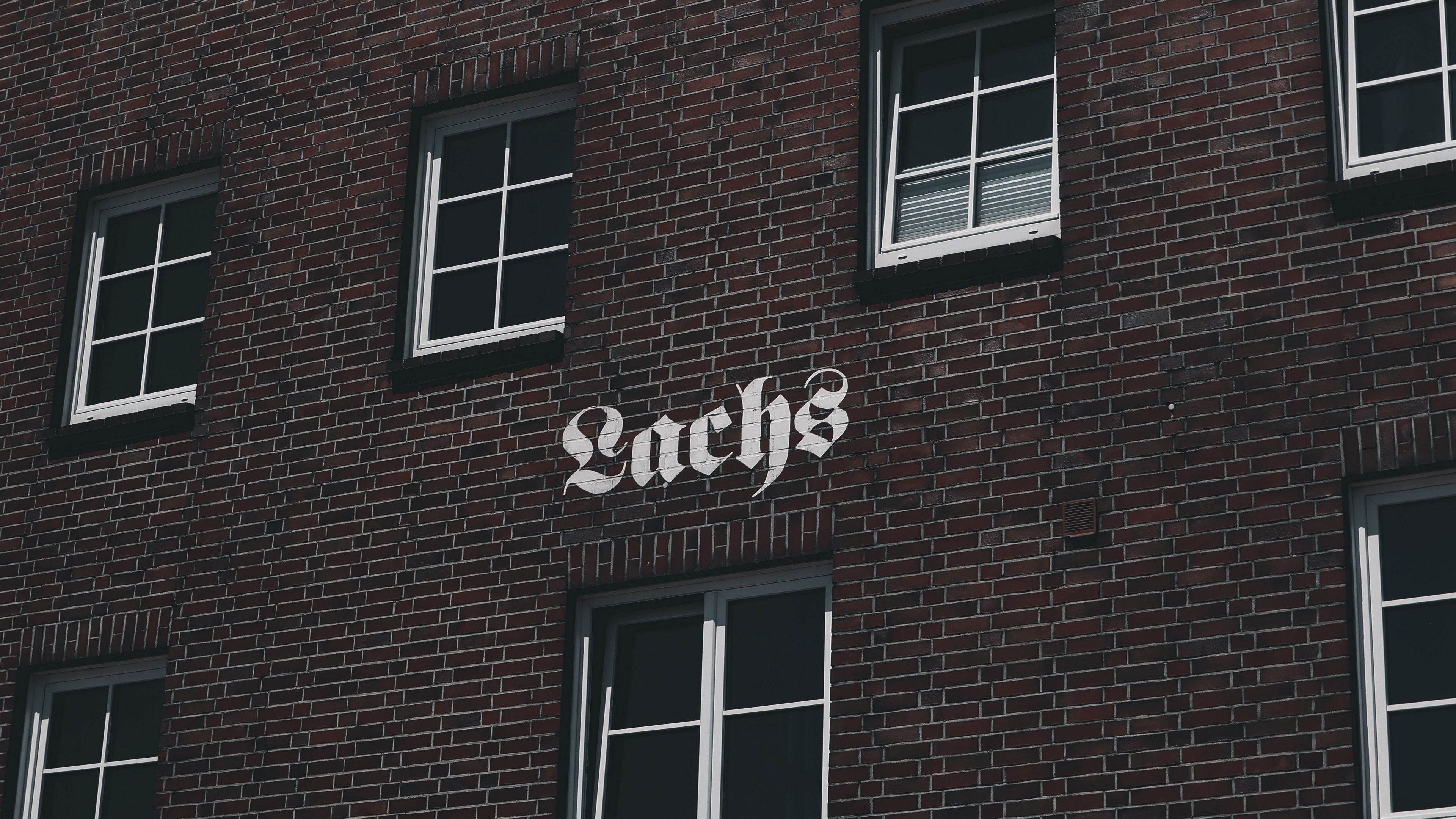 building, facade, inscription, lettering, 4k, HD Wallpaper