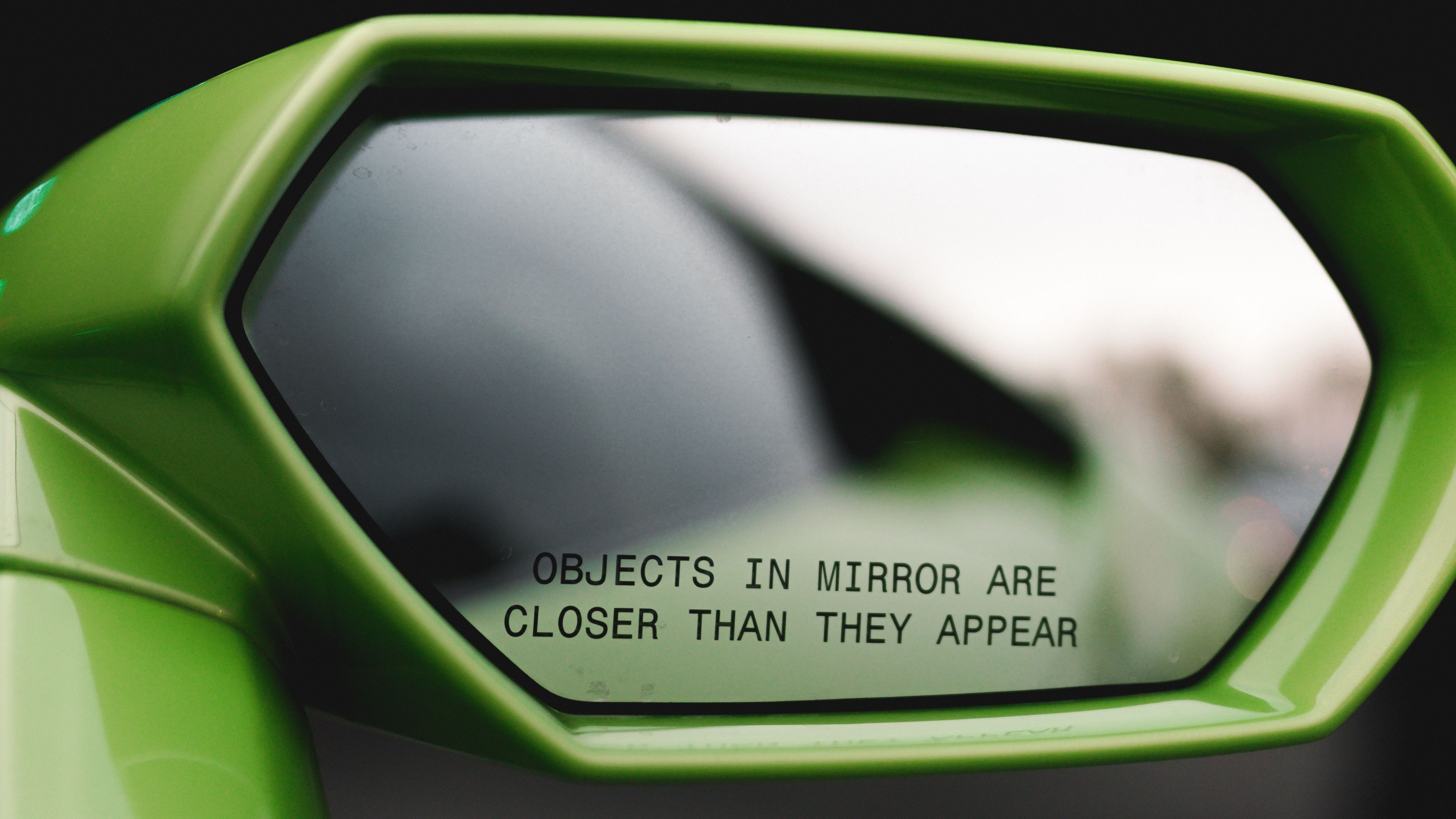 mirror, inscription, car, phrase, 4k, HD Wallpaper