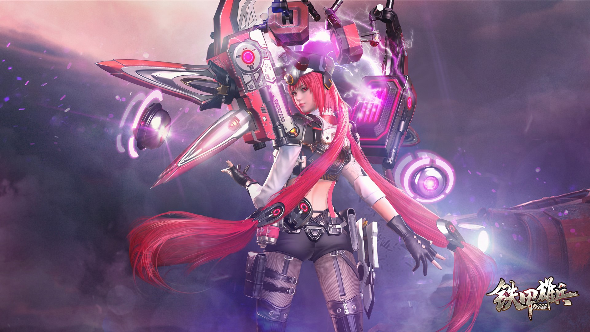 Blood of Steel, PC gaming, red eyes, redhead, long hair, HD Wallpaper