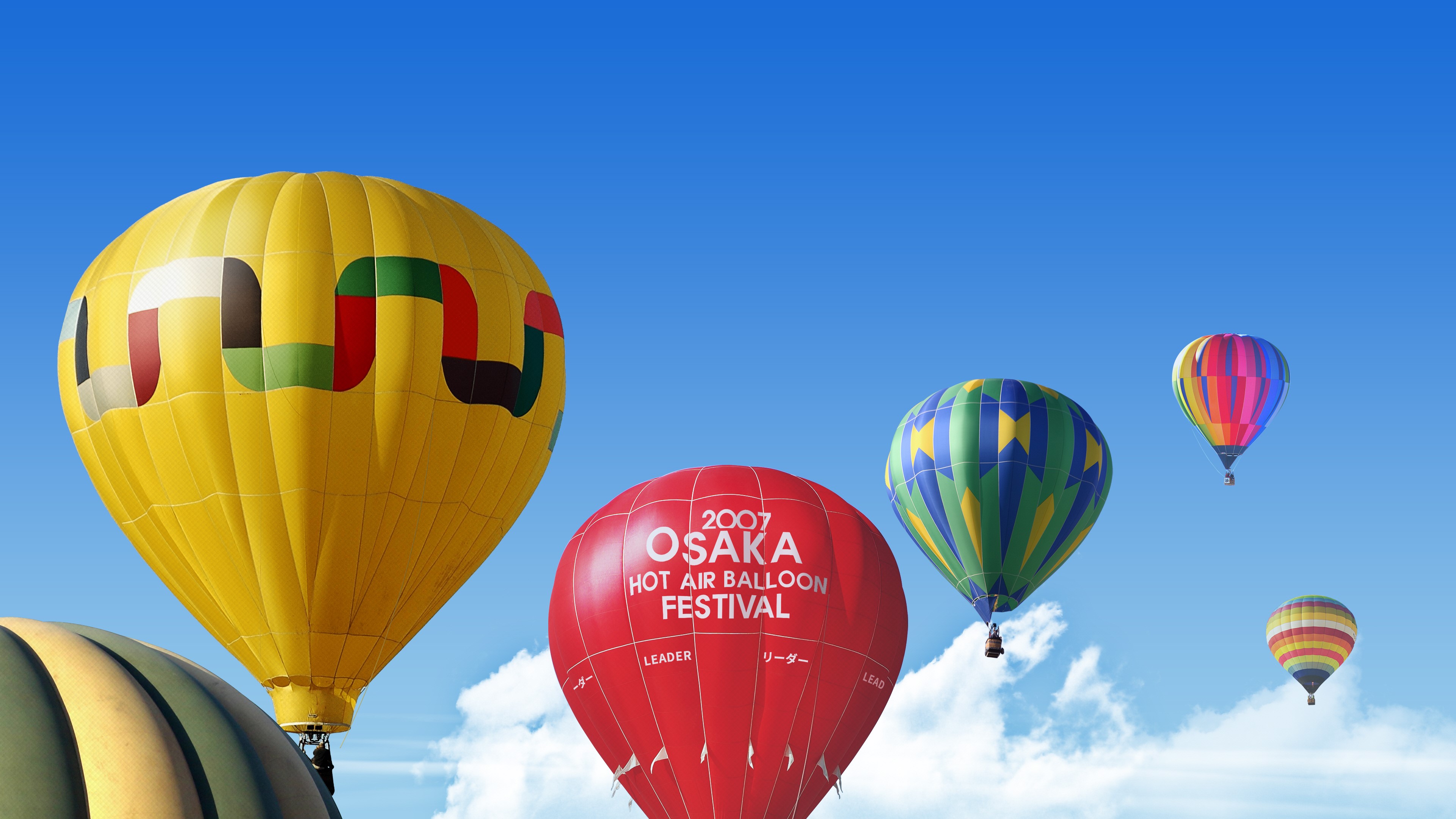 hot air balloons, sky, clouds, HD Wallpaper