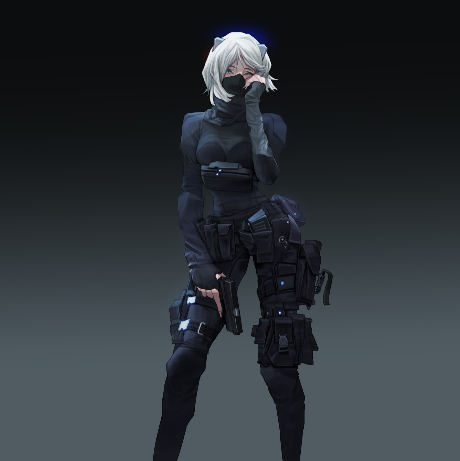 portrait display, original characters, weapon, HD Wallpaper