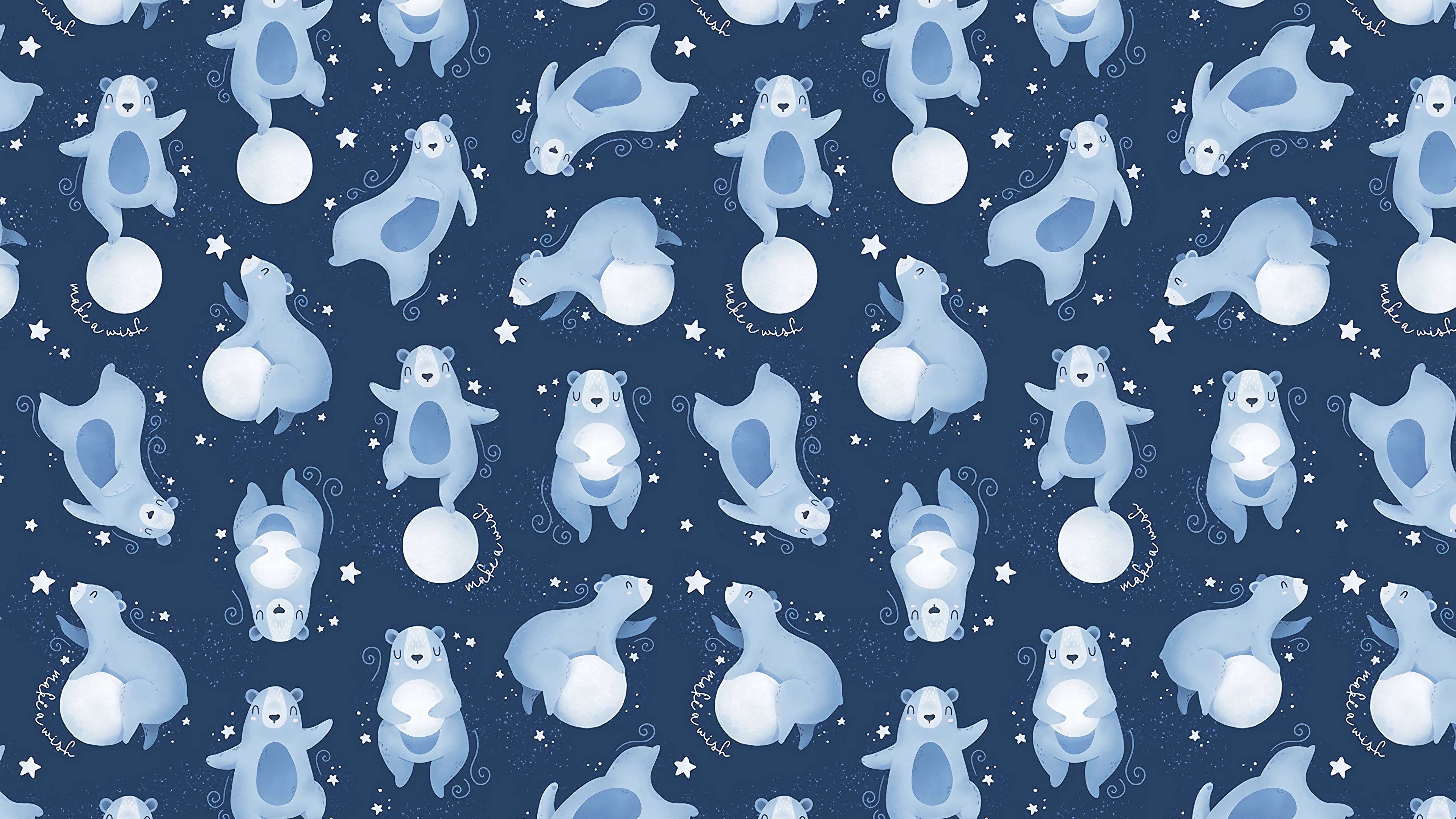 bear, pattern, patterns, planet, animals, 4k, HD Wallpaper