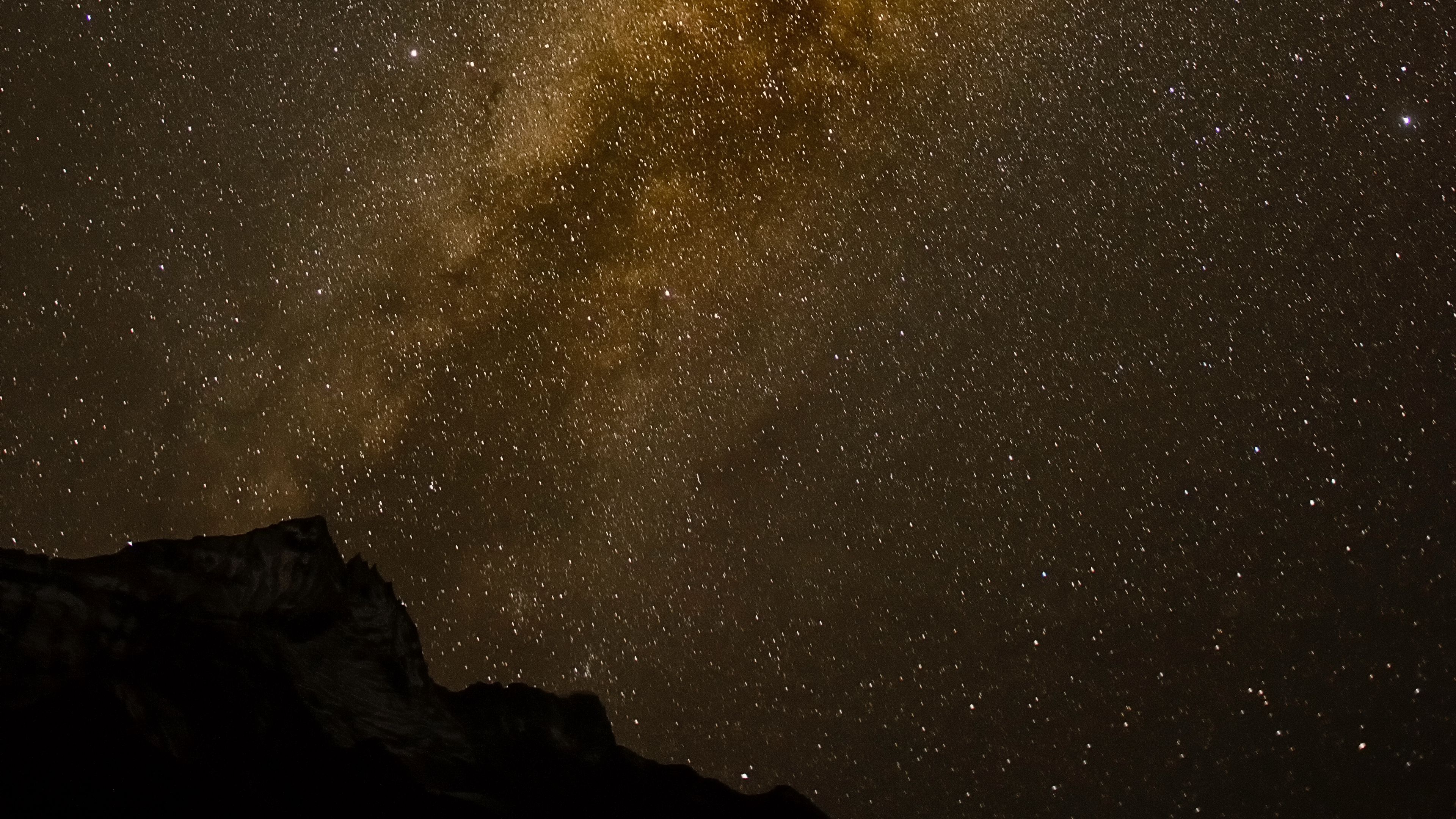 milky way, stars, starry sky, night, dark, 4k, HD Wallpaper