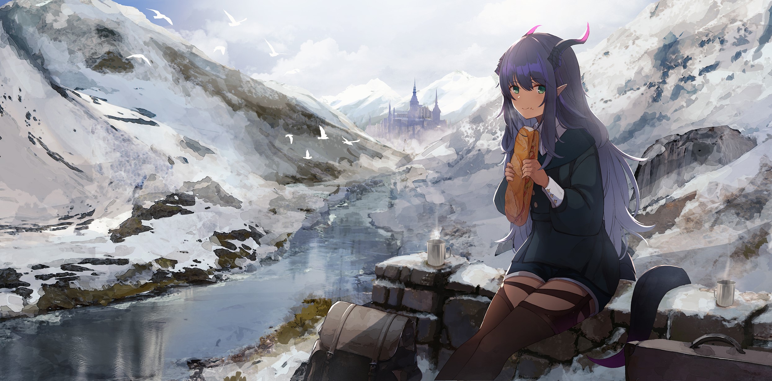 anime, anime girls, digital art, artwork, 2D, portrait, HD Wallpaper