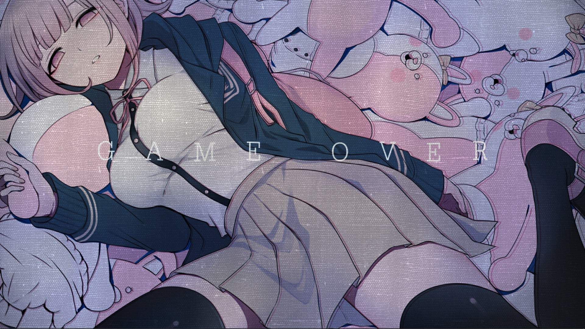 anime, anime girls, Nanami Chiaki, Danganronpa, HD Wallpaper