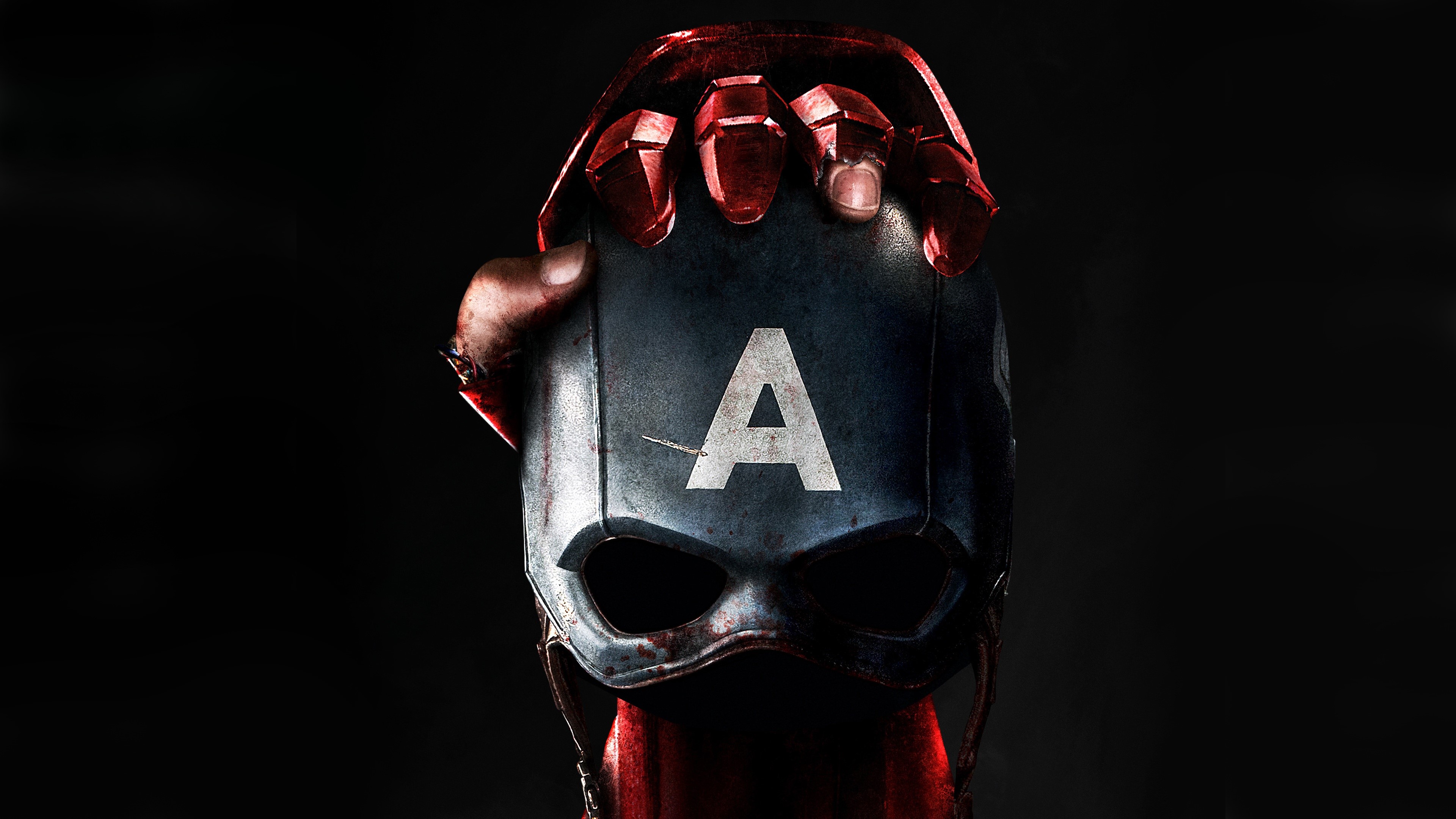 Captain America, Iron Man, mask, black background, Captain America: Civil War, Marvel Cinematic Universe, Marvel Comics, HD Wallpaper