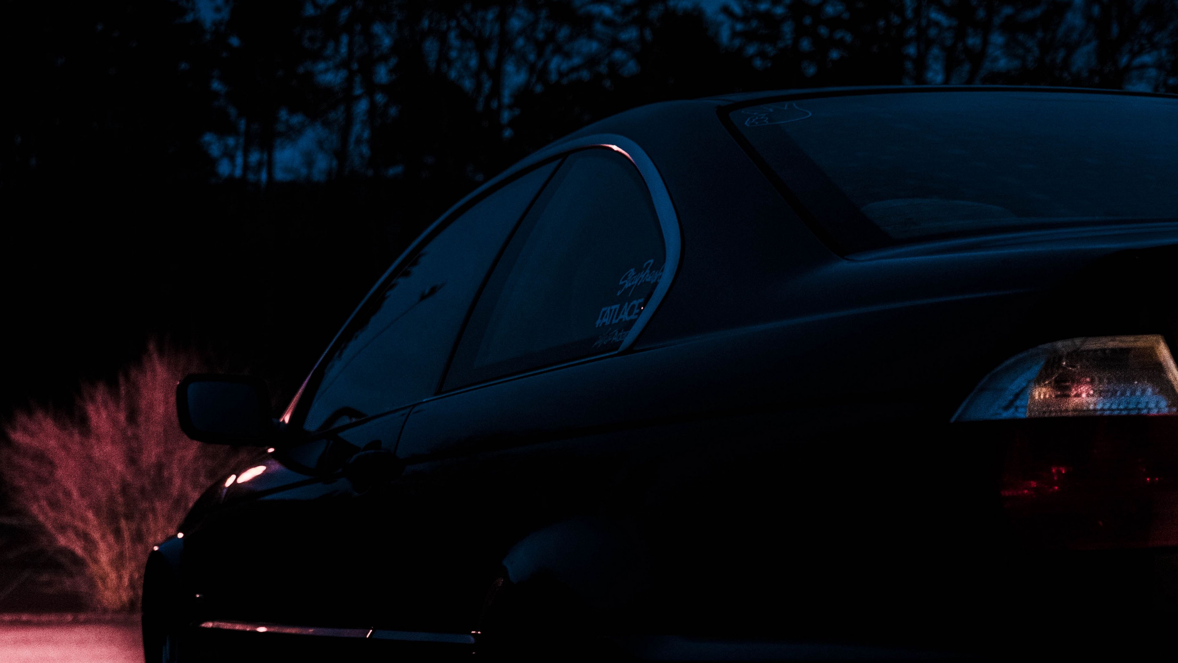 bmw, side view, car, night, dark, 4k, HD Wallpaper