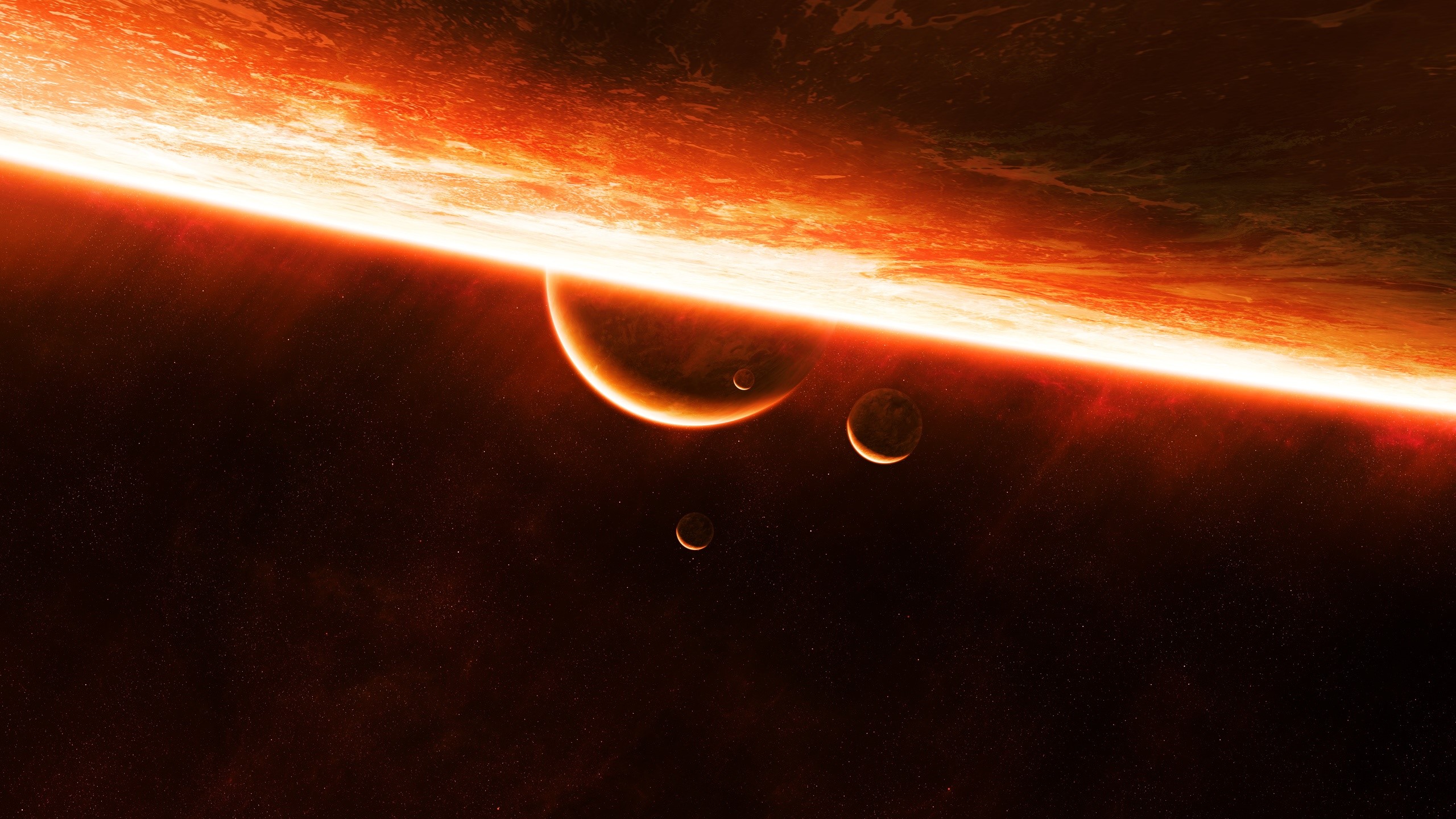 galaxy, space, planet, stars, HD Wallpaper