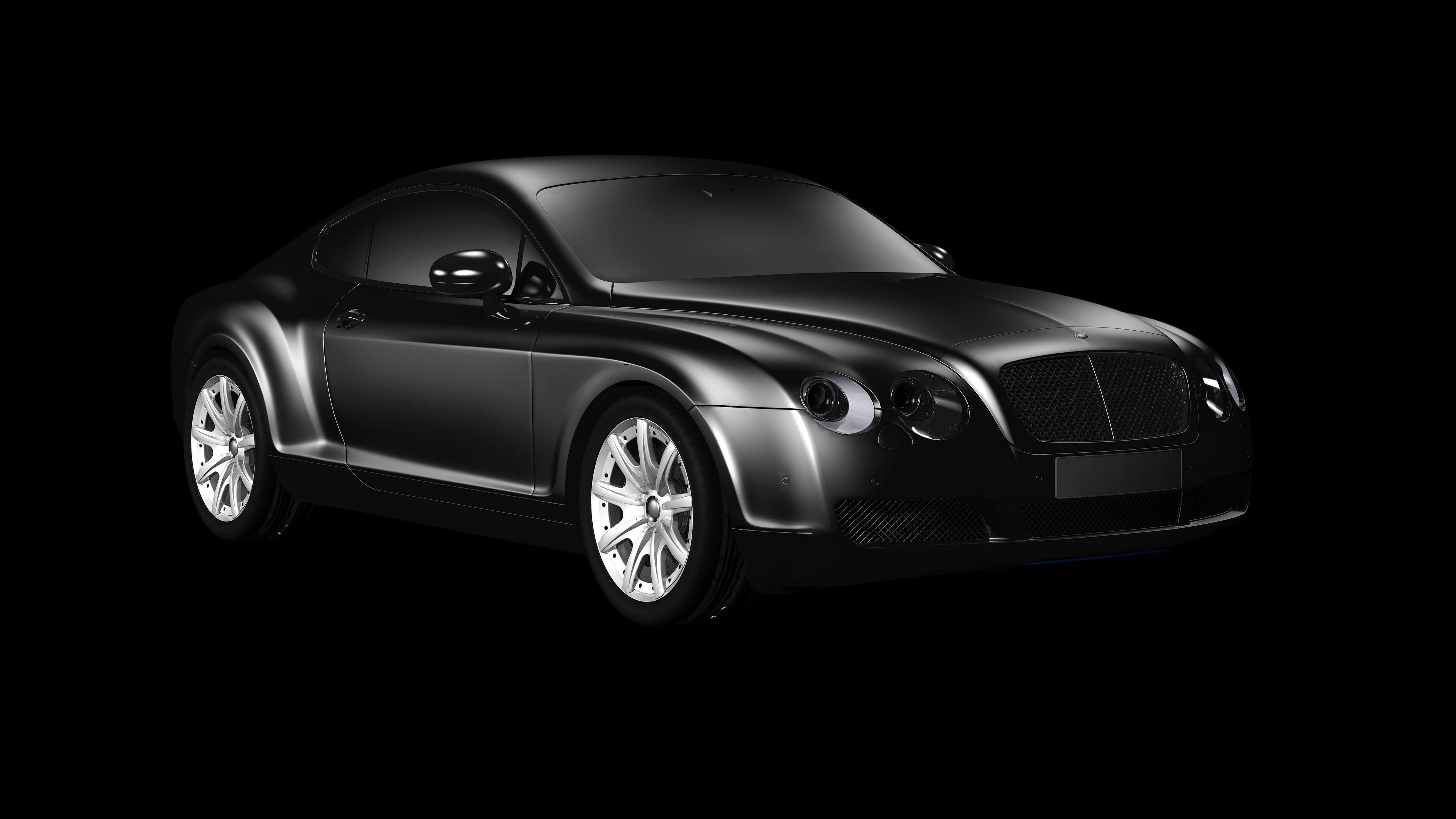 bentley continental gt, bentley, bw, gray, luxury, 4k, HD Wallpaper