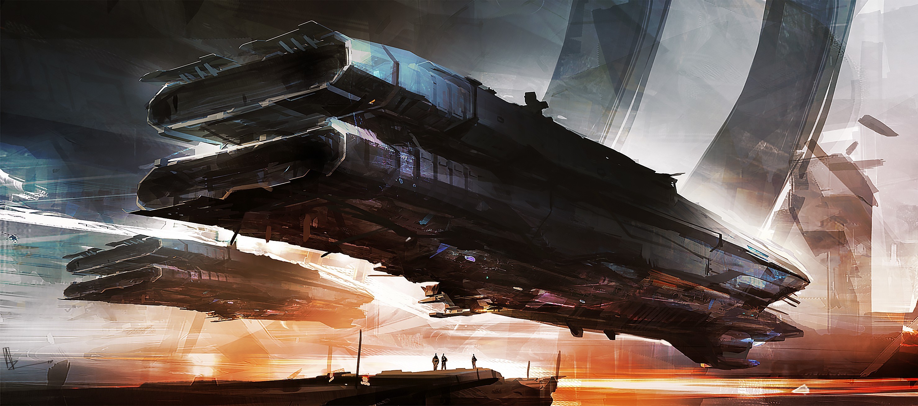 city, futuristic, concept art, science fiction, HD Wallpaper