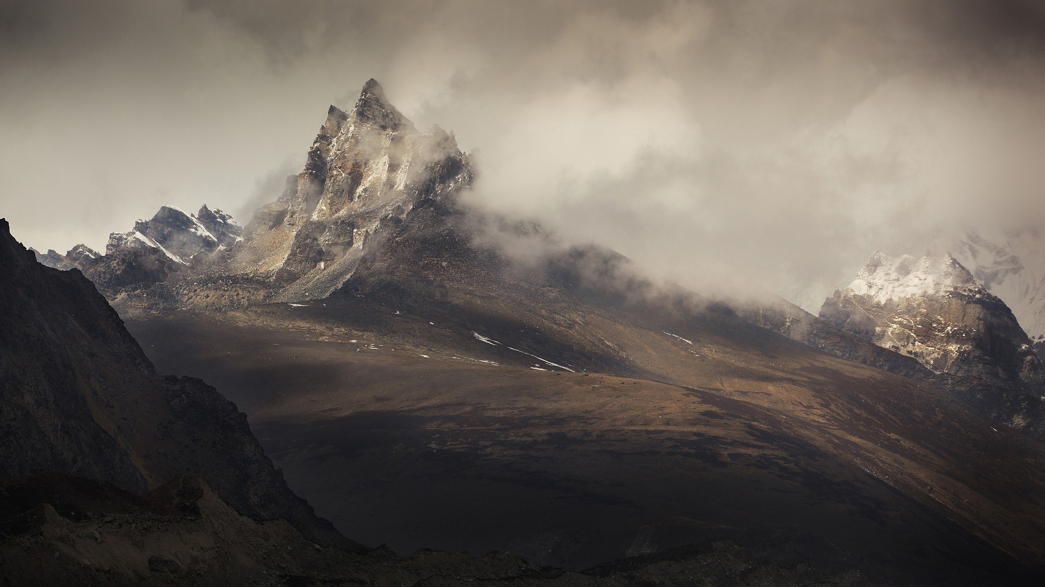 nature, outdoors, mountains, landscape, snowy mountain, HD Wallpaper
