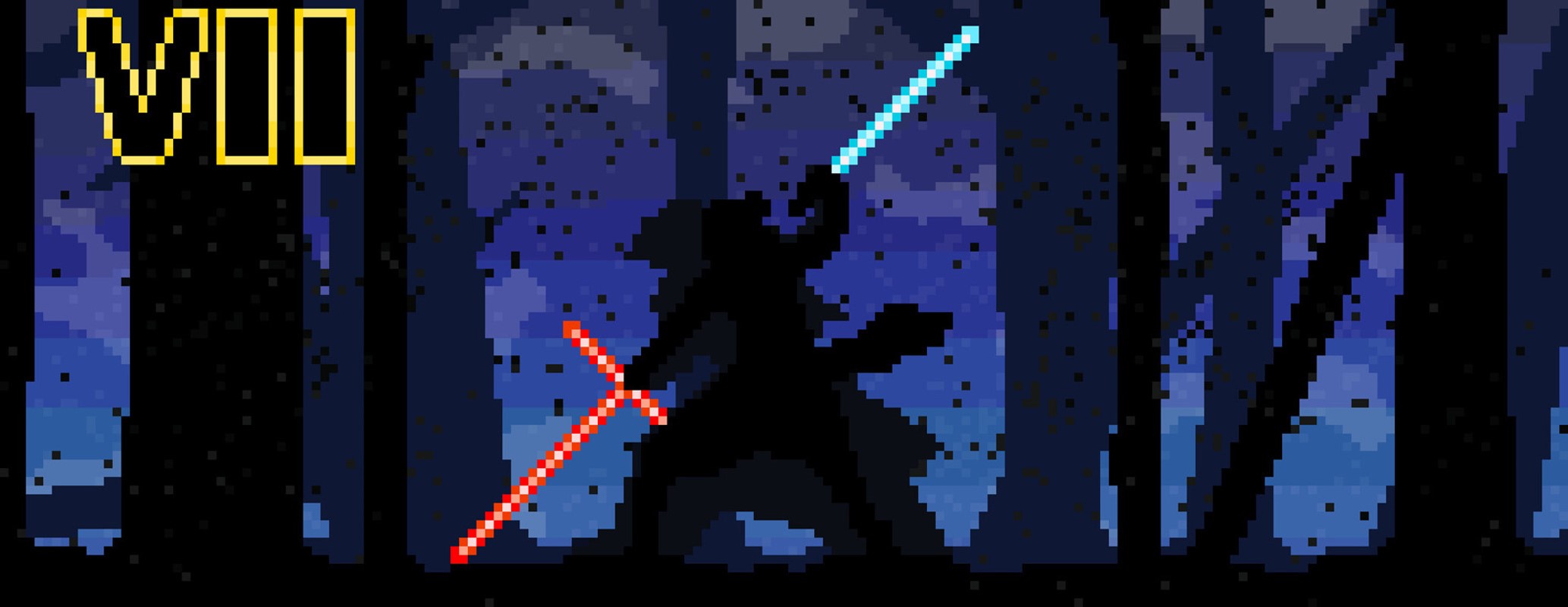 Star Wars, pixel art, lightsaber, HD Wallpaper