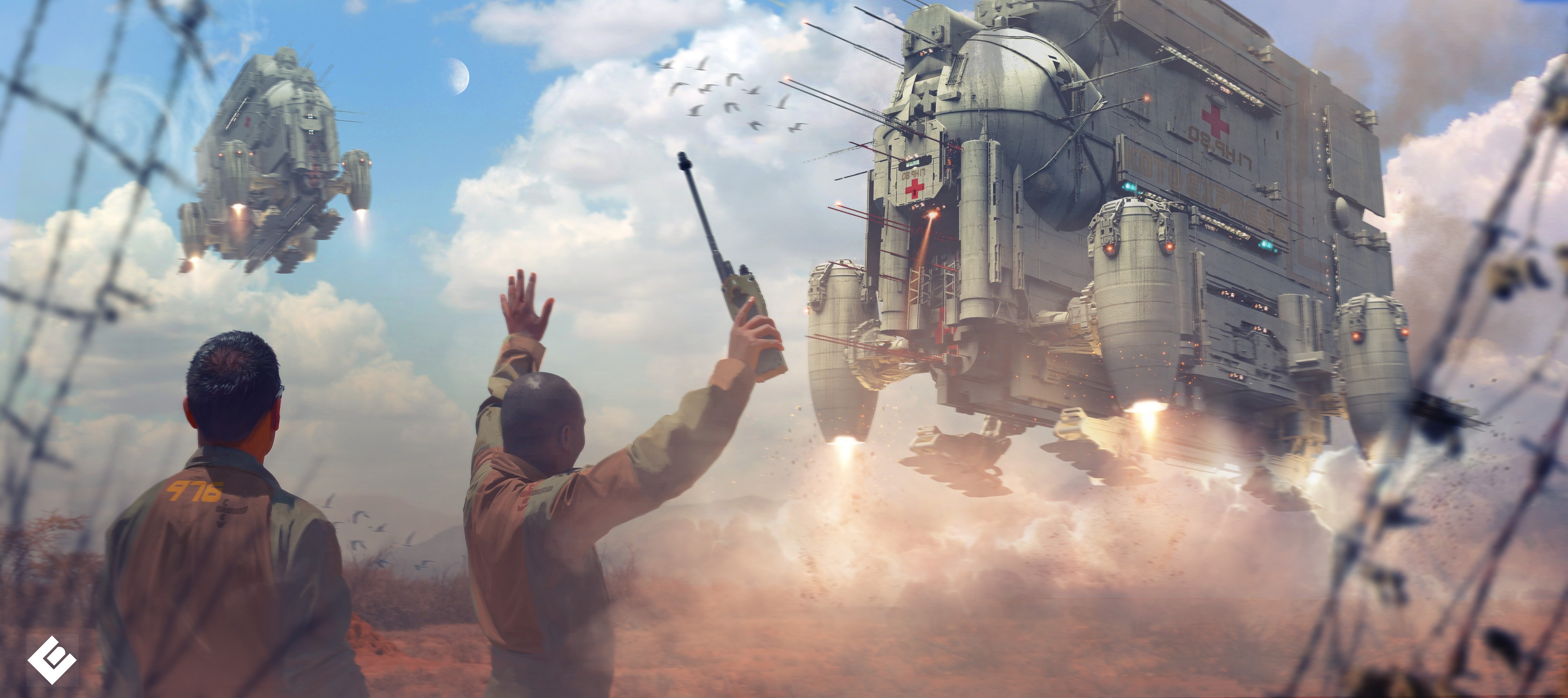 concept art, artwork, science fiction, futuristic, digital art, HD Wallpaper