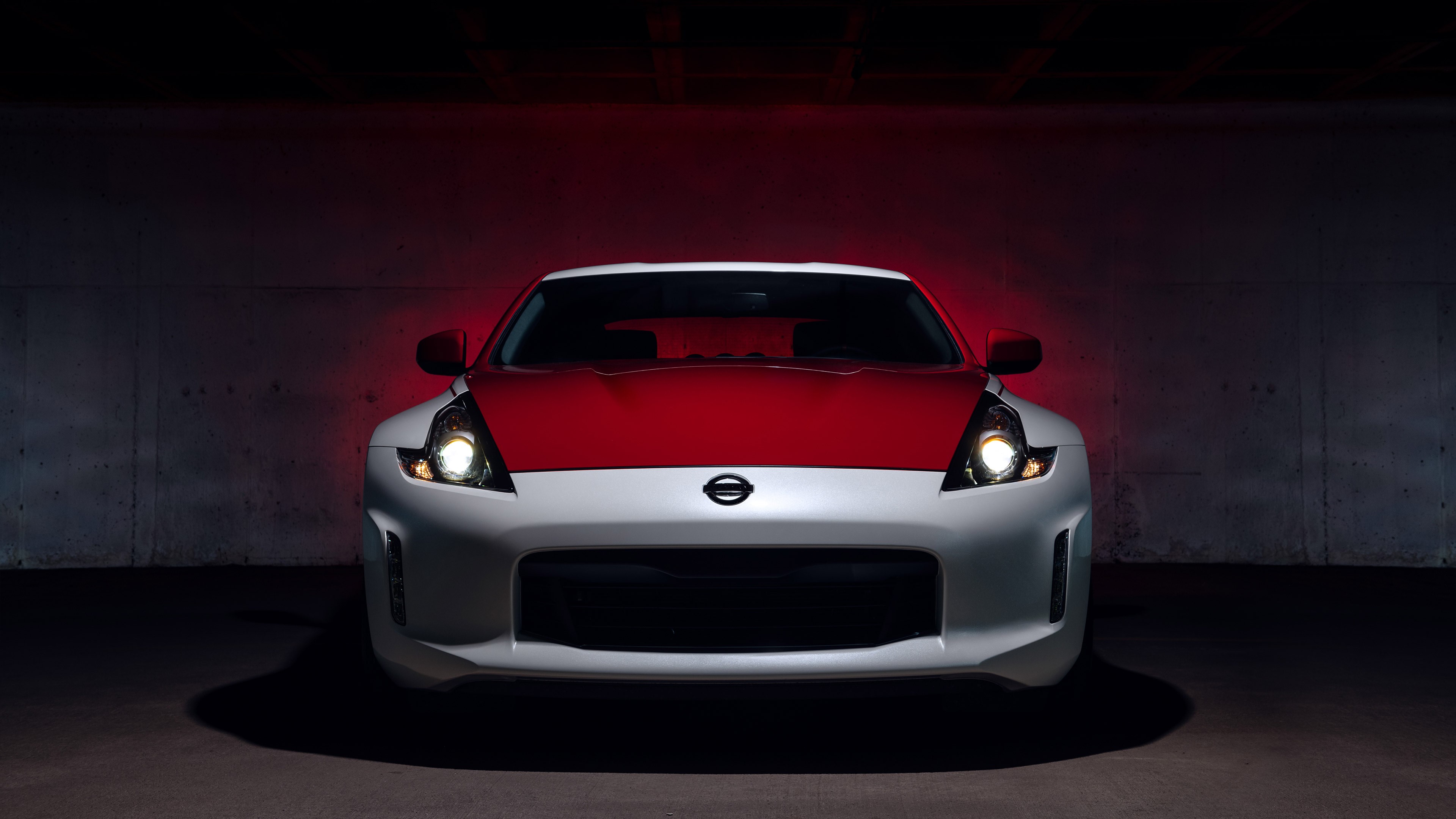 Nissan 370Z, vehicle, car, frontal view, Nissan, Nissan Fairlady Z, HD Wallpaper