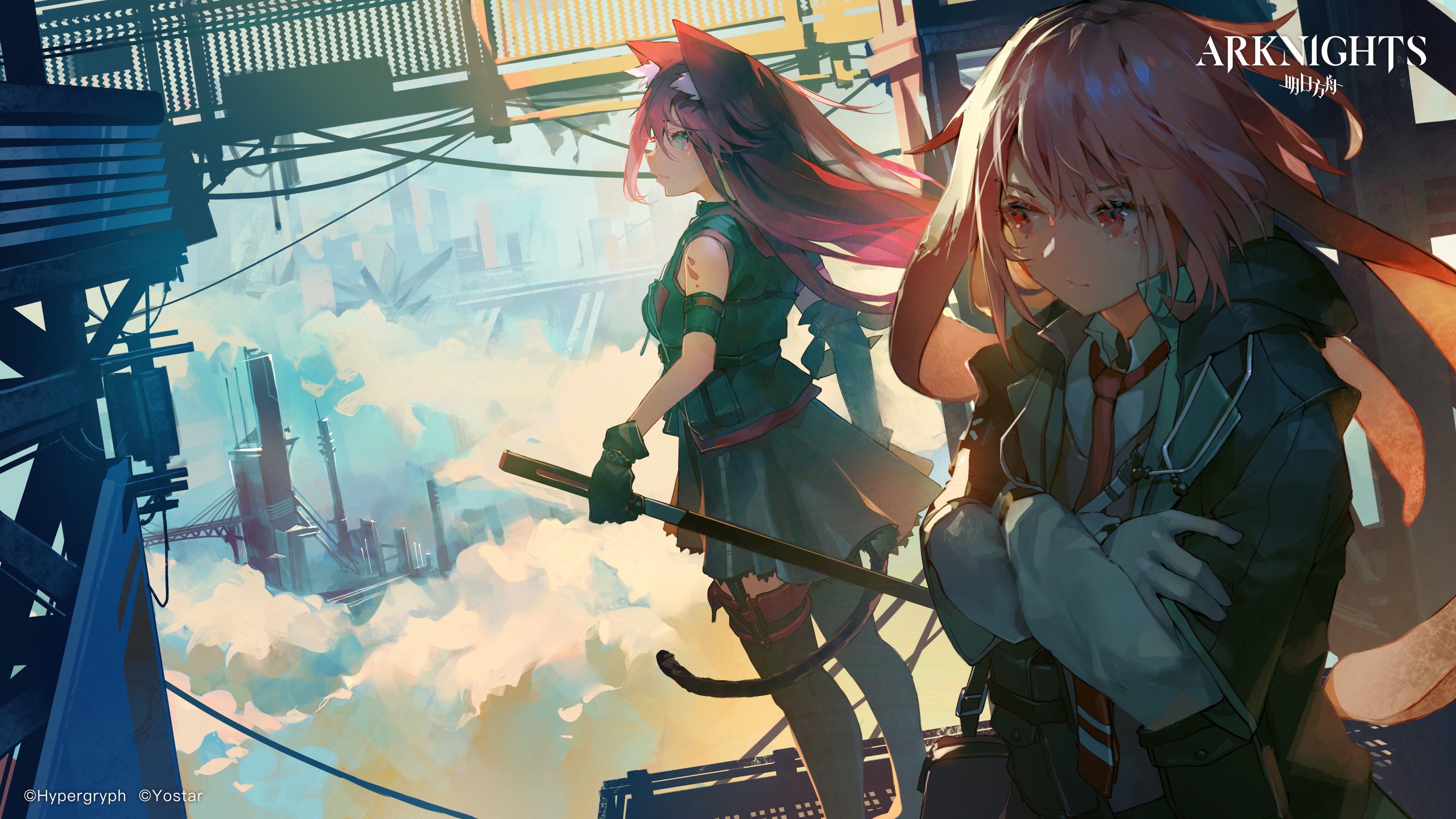 anime, anime girls, digital art, artwork, 2D, portrait, Arknights, Ansel(Arknights), Melantha(Arknights), HD Wallpaper