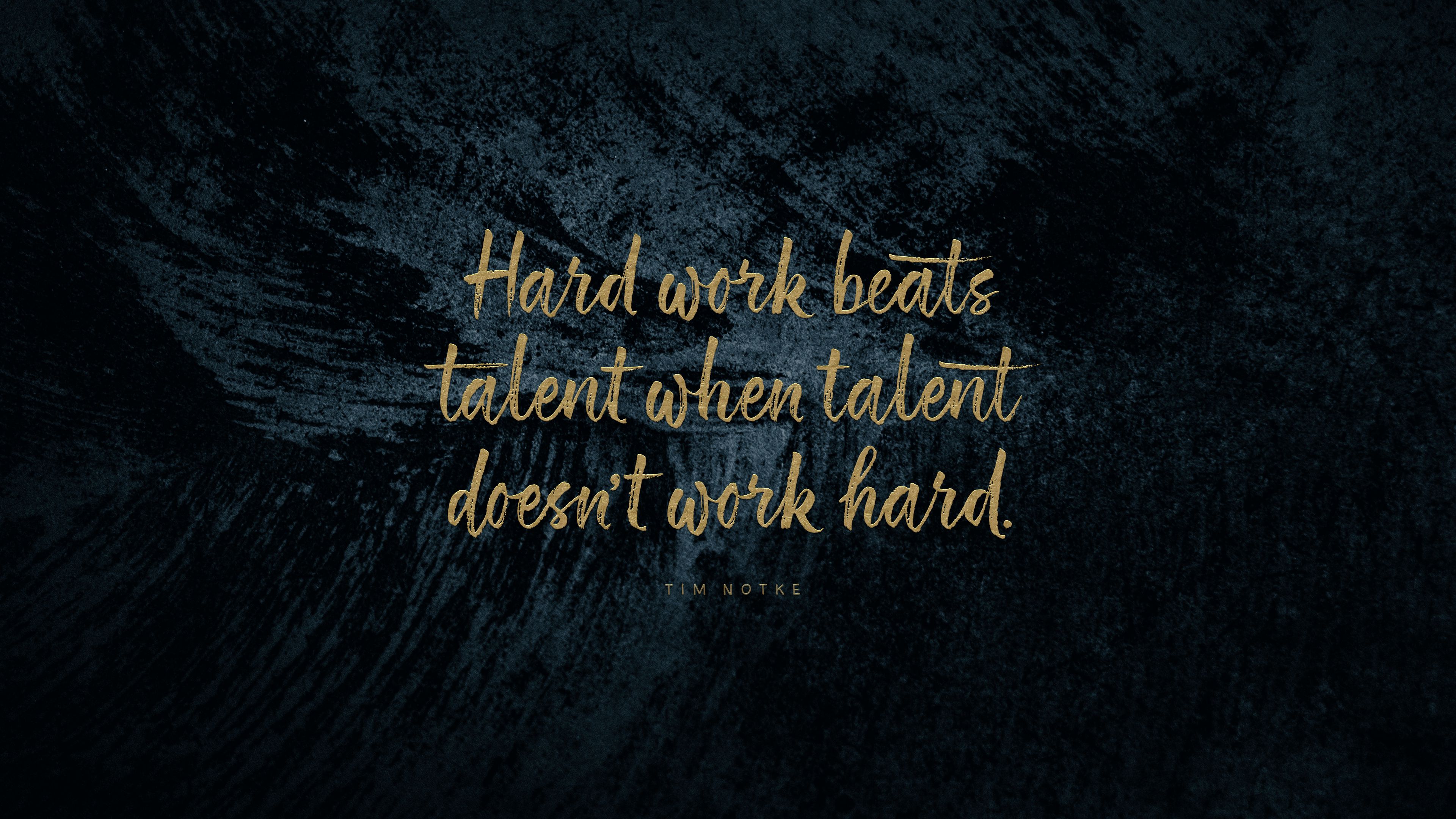 quote, phrase, motivation, work, talent, inspiration, 4k, HD Wallpaper
