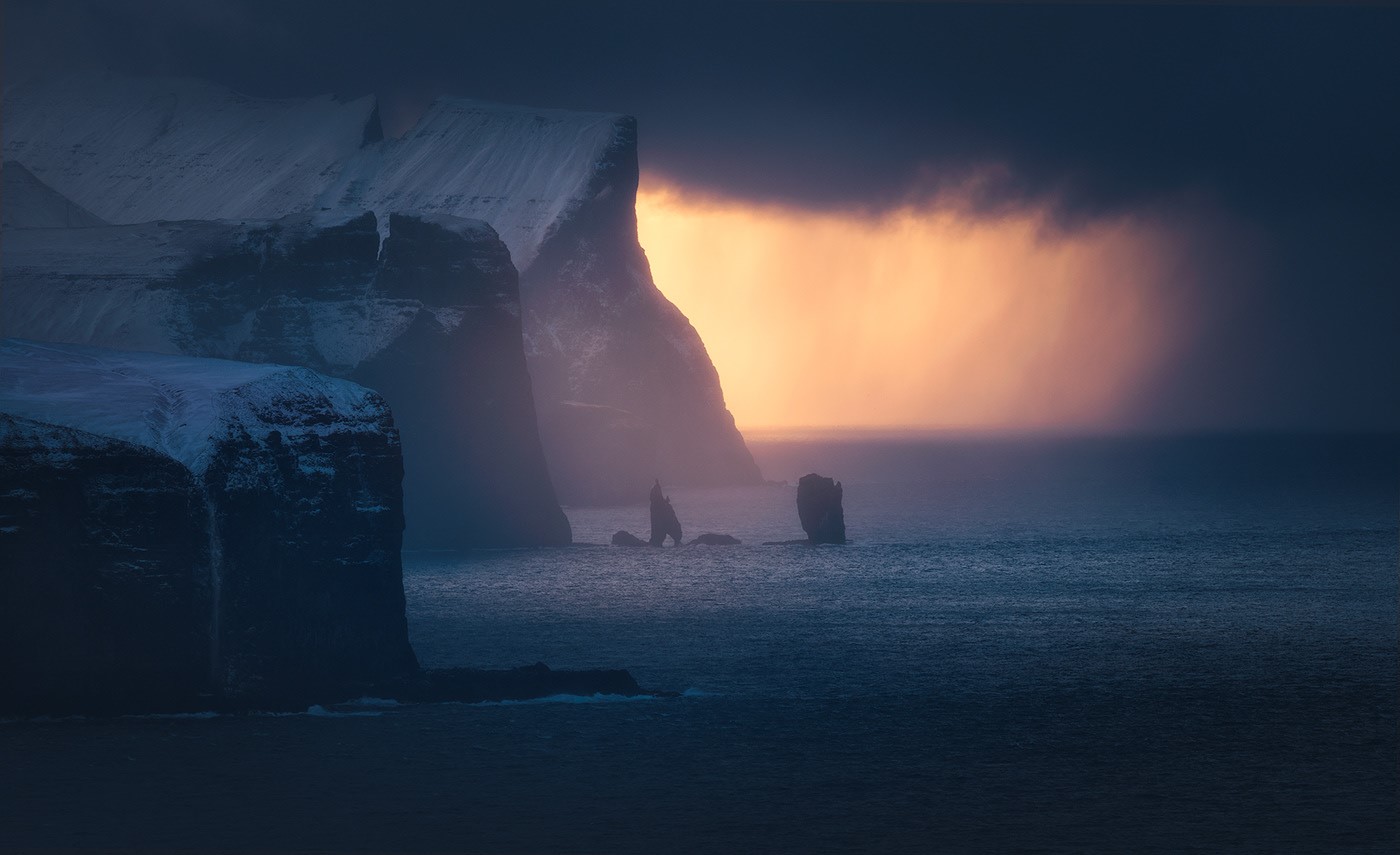winter, photography, landscape, Faroe Islands, HD Wallpaper